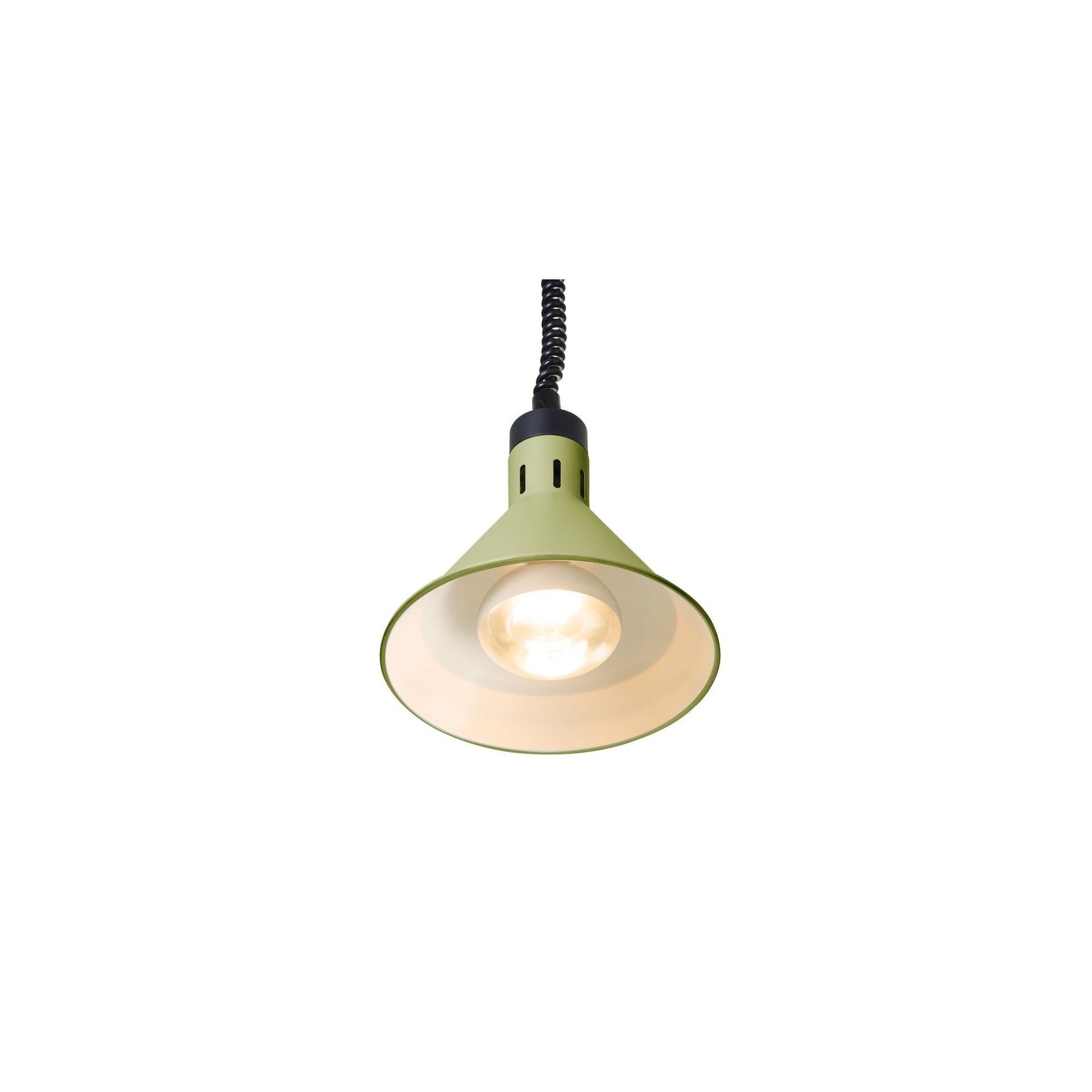 Höhenverstellbare Wärmelampe konisch, Grün, 230V/250W, ⌀275x(H)250mm