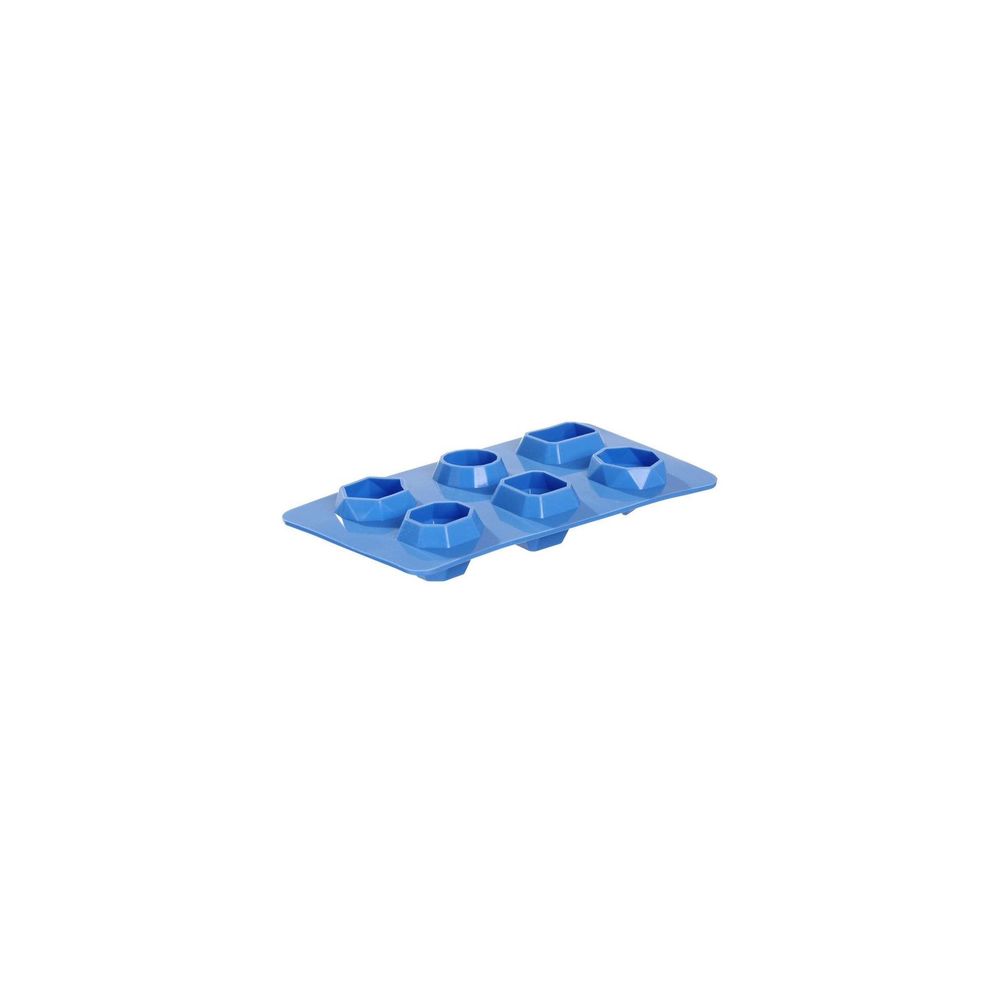 Eiswürfelform, edelsteinförmig, BarUp, Blau, 2 Stk., 190x105x(H)30mm