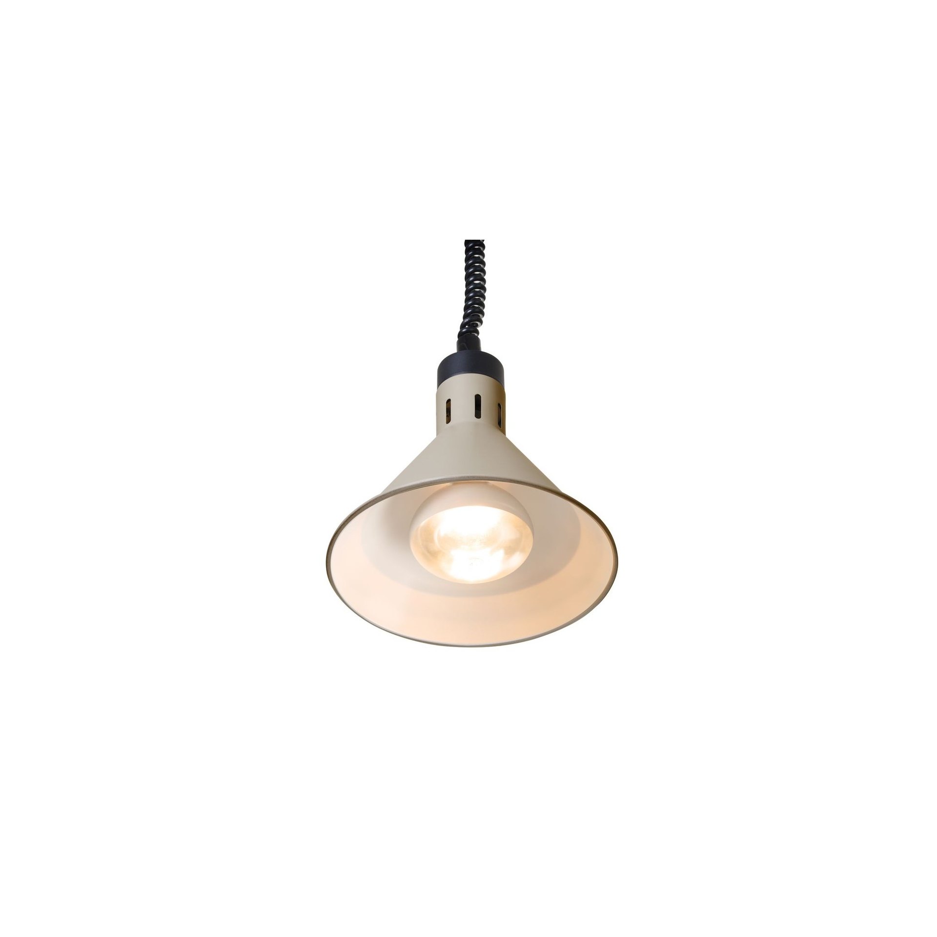 Höhenverstellbare Wärmelampe konisch, Beige, 230V/250W, ⌀275x(H)250mm Höhenverstellbare Wärmelampe konisch, Beige, 230V/250W, ⌀275x(H)250mm
