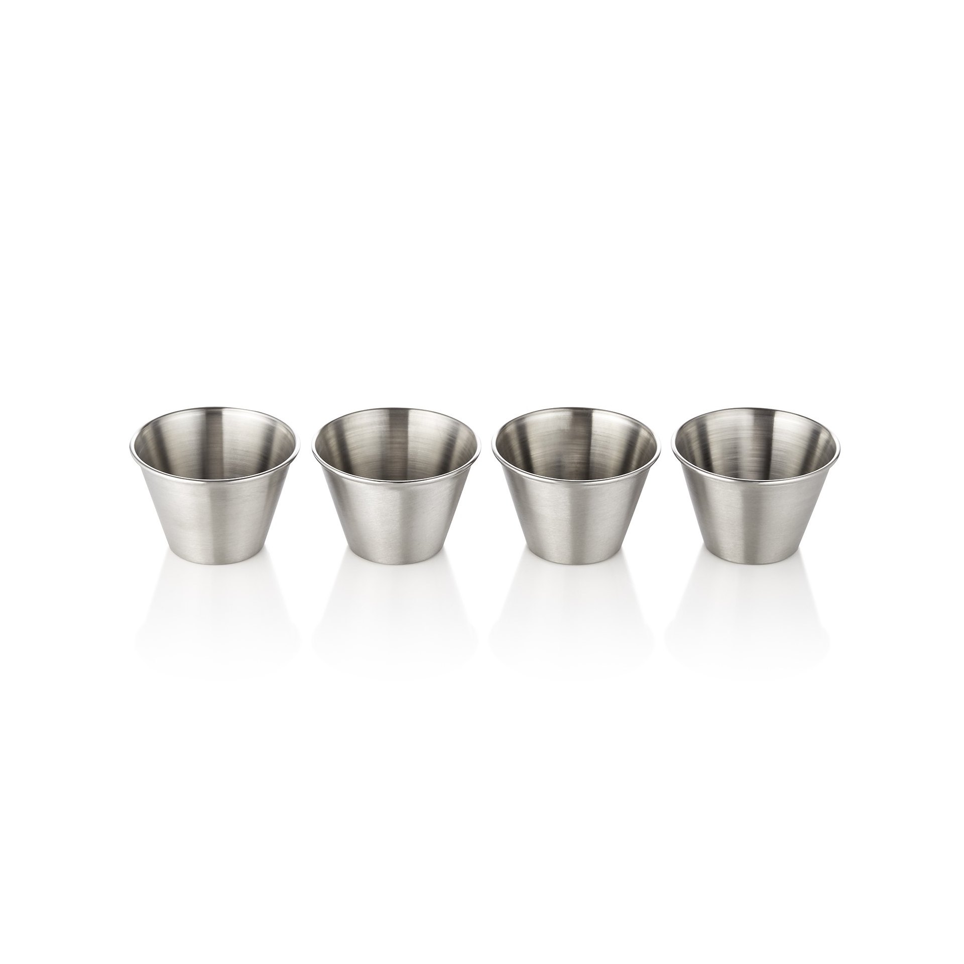 Dipschale Set, 80 ml, Ø 7 cm, Set á 4 Stück, Chromnickelstahl Dipschale Set, 80 ml, Ø 7 cm, Set á 4 Stück, Chromnickelstahl