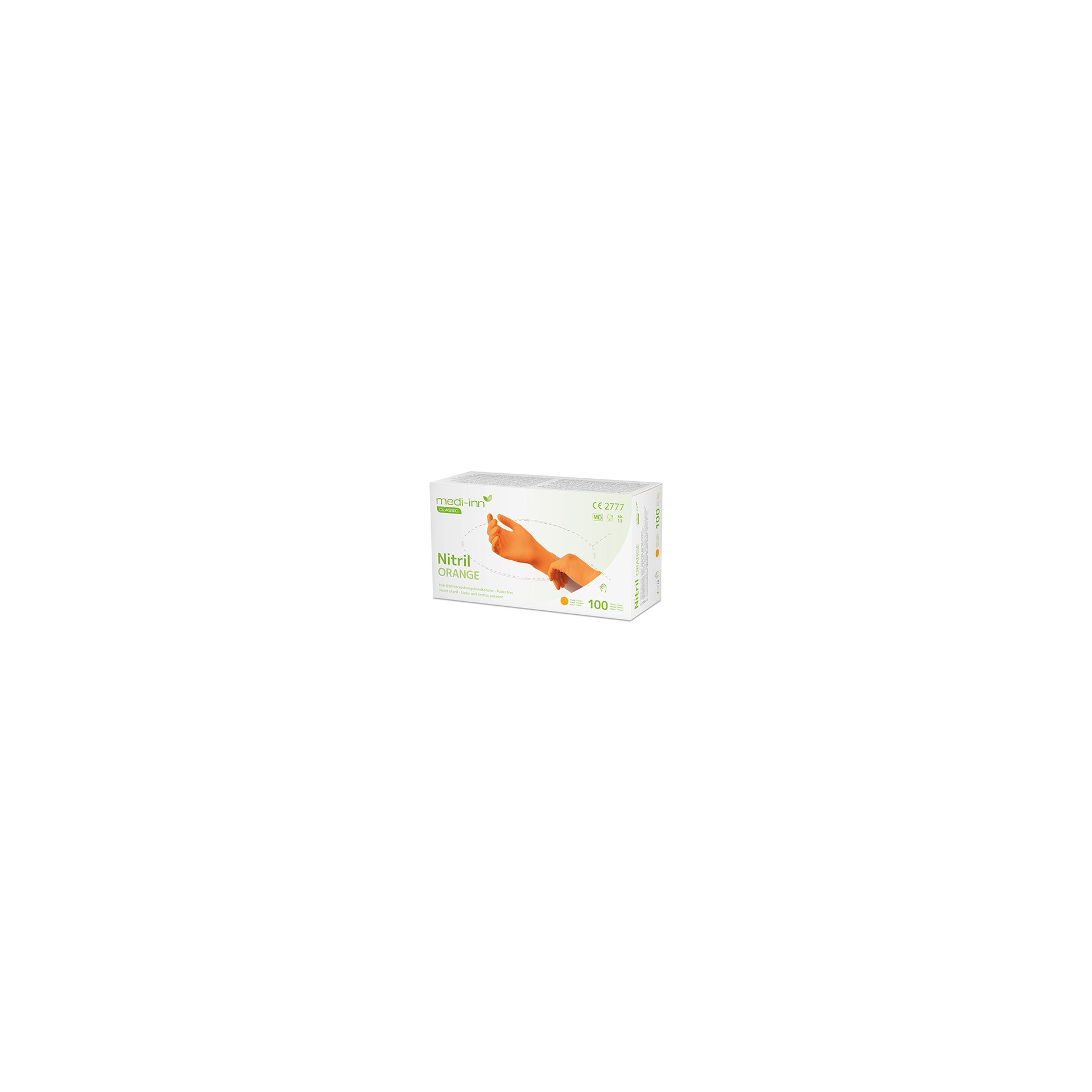 "Medi-Inn Classic" Handschuhe, Nitril puderfrei orange "Nitril Orange" Größe: L