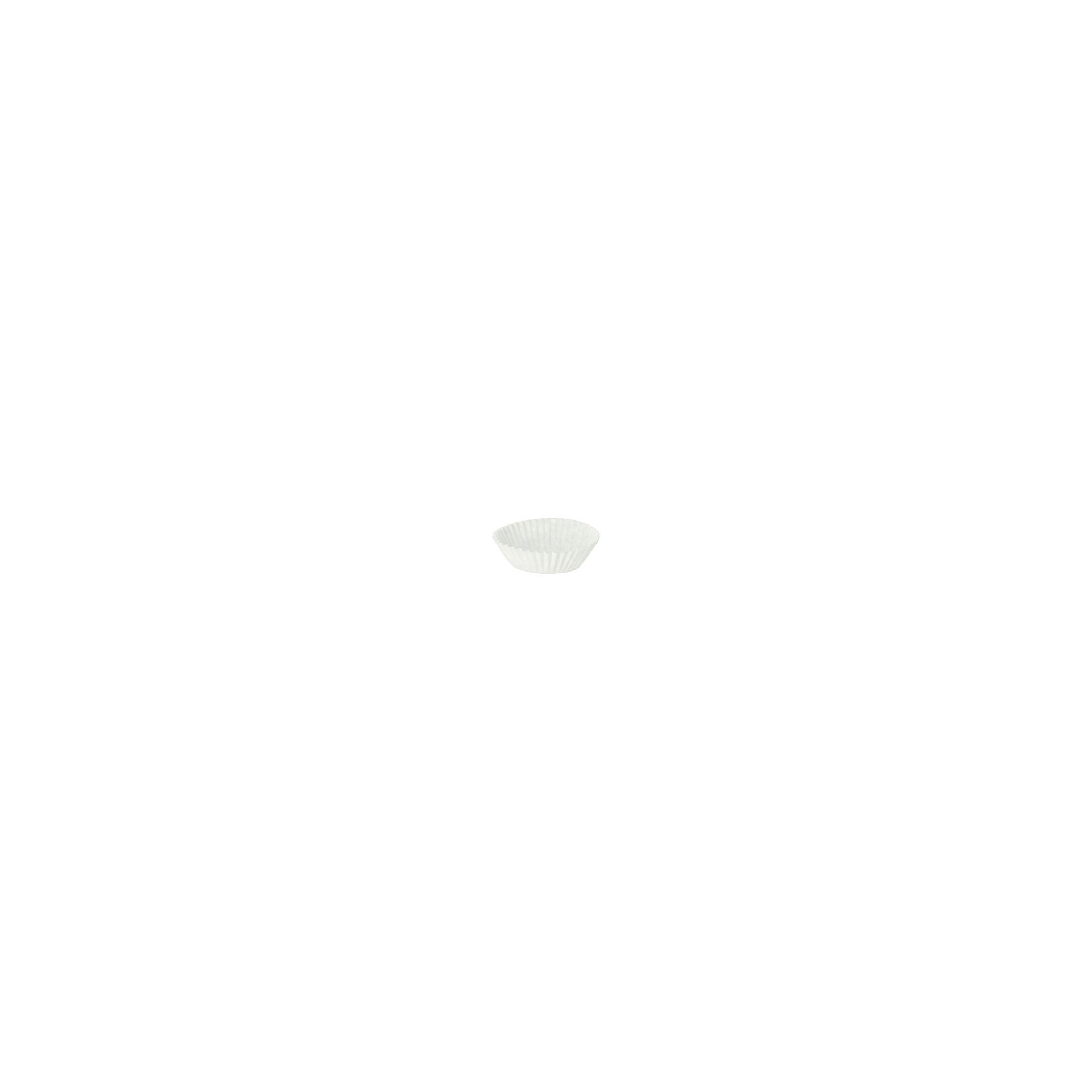 Backförmchen rund Ø 3,5 cm · 1,9 cm weiss