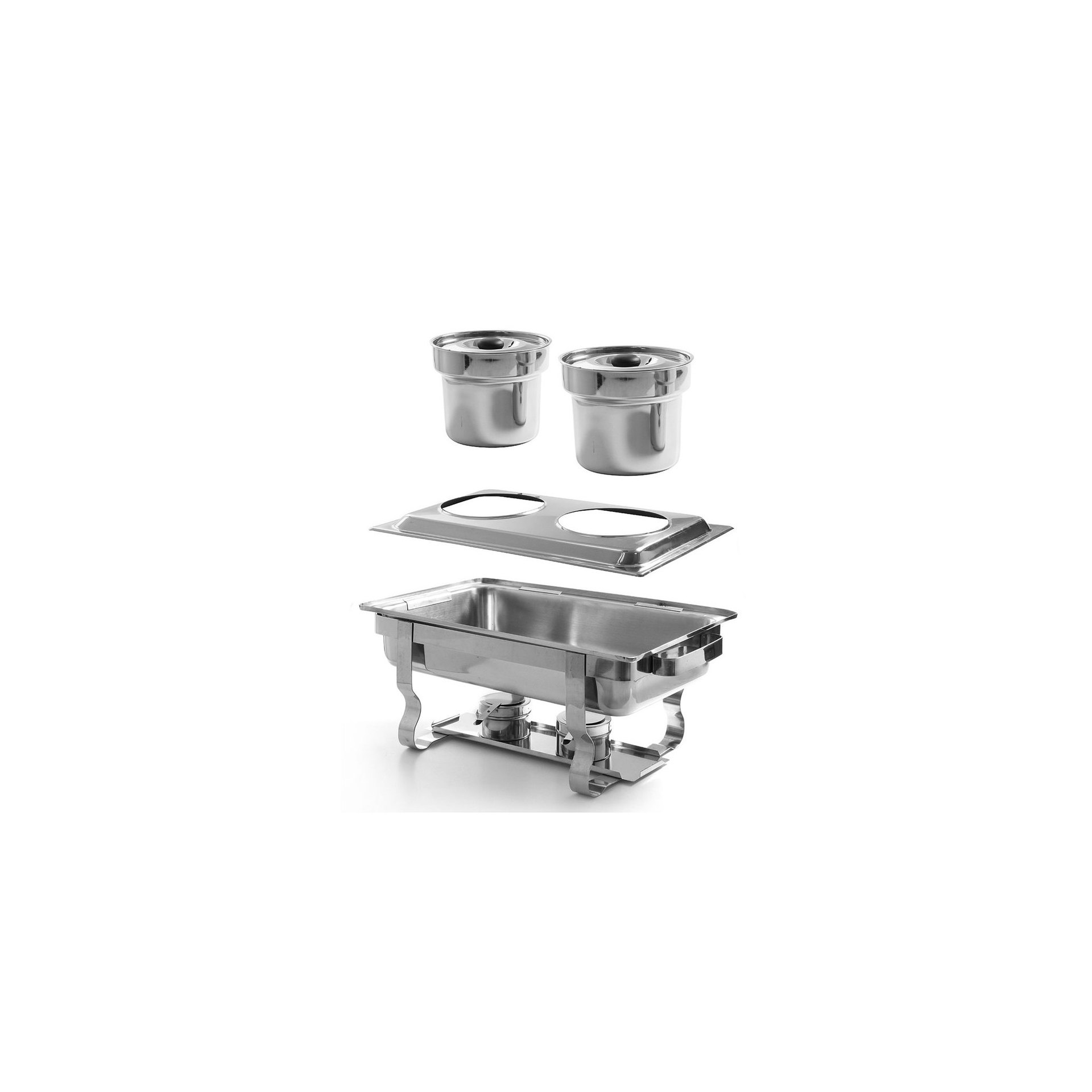 Aufsatzadapter für 2 Bain-Marie Töpfe, Aufsatz, GN 1/1, 530x325x(H)30mm
