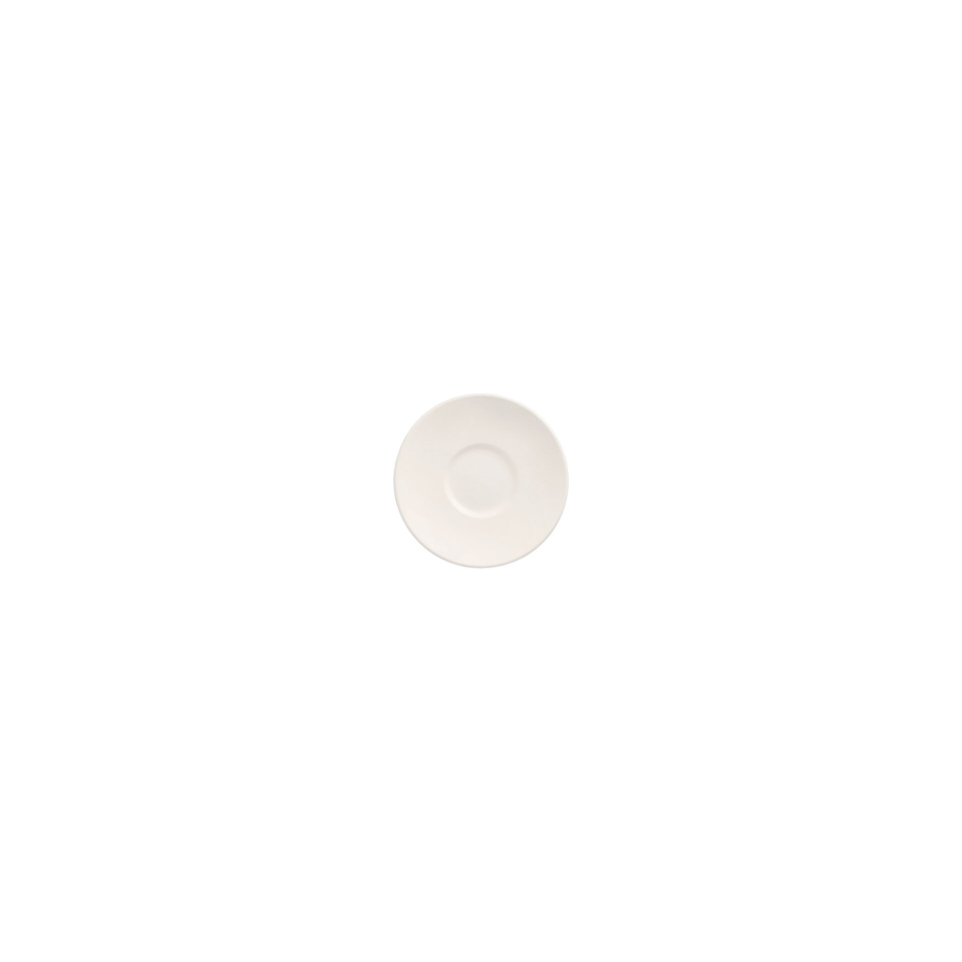 Teller Zuckerrohr "pure" rund Ø 14,5 cm · 2 cm weiss "Cella" Teller Zuckerrohr "pure" rund Ø 14,5 cm · 2 cm weiss "Cella"