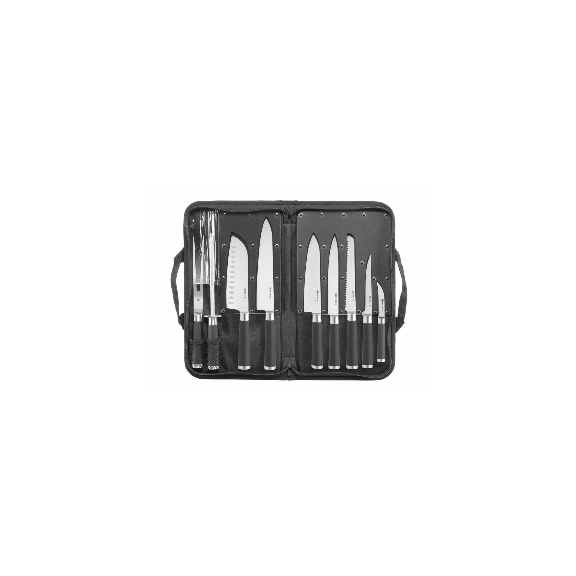 Messerset, 9-teilig, Schwarz, 445x260x(H)65mm