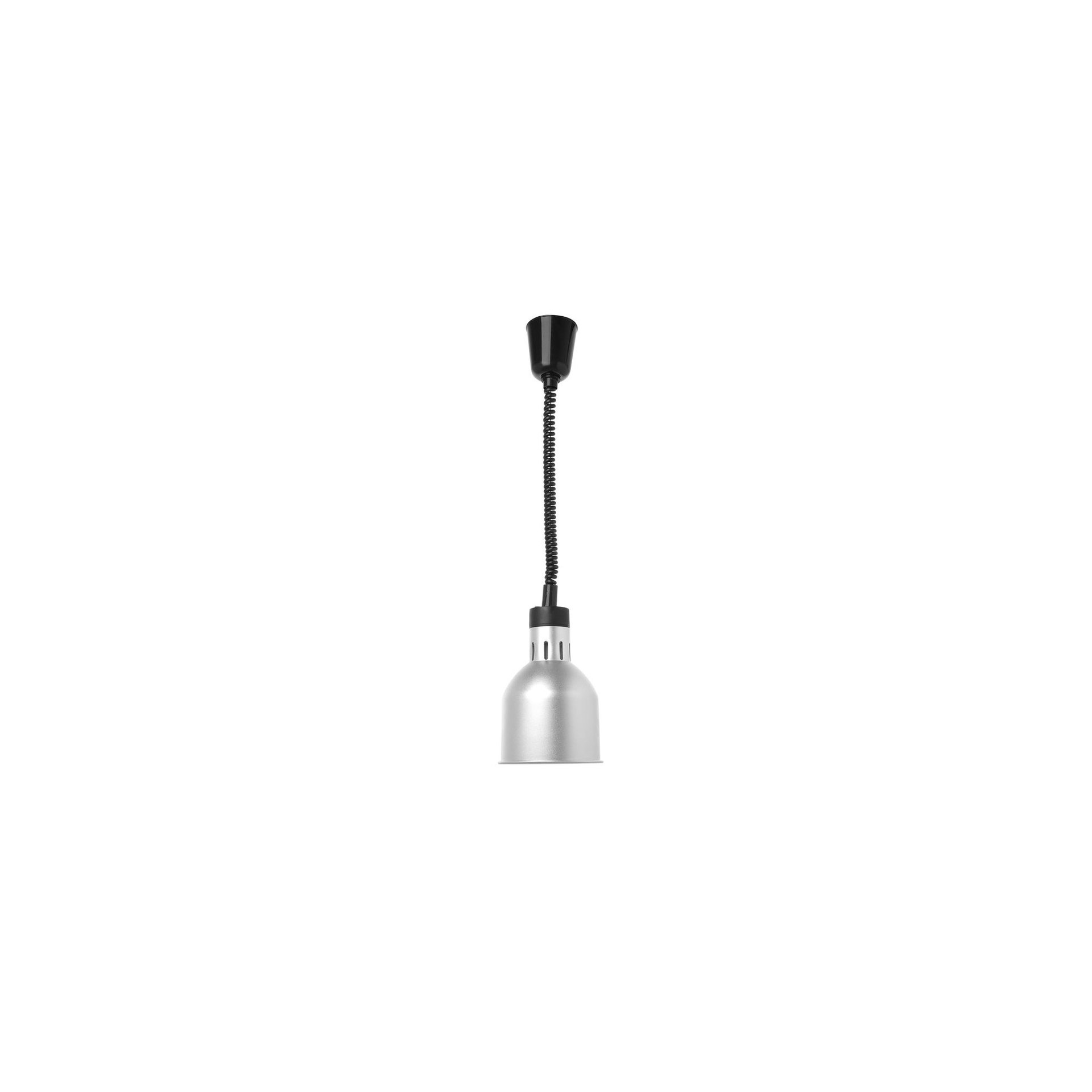 Höhenverstellbare Wärmelampe, zylinderförmig, Silber, 230V/250W, ⌀175x(H)250mm Höhenverstellbare Wärmelampe, zylinderförmig, Silber, 230V/250W, ⌀175x(H)250mm