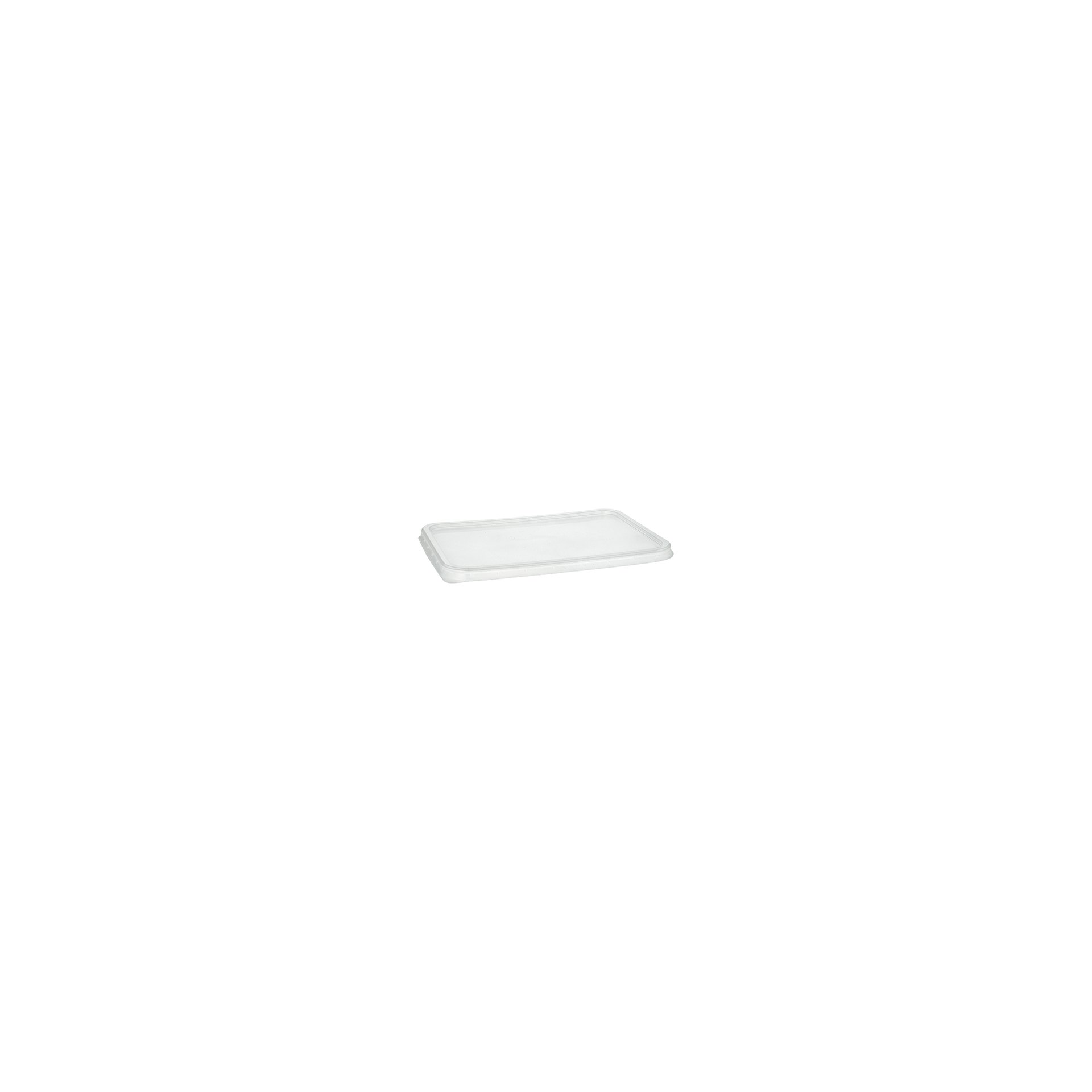 Deckel für Verpackungsbecher, PP 0,7 cm x 18,6 cm x 13,3 cm transparent