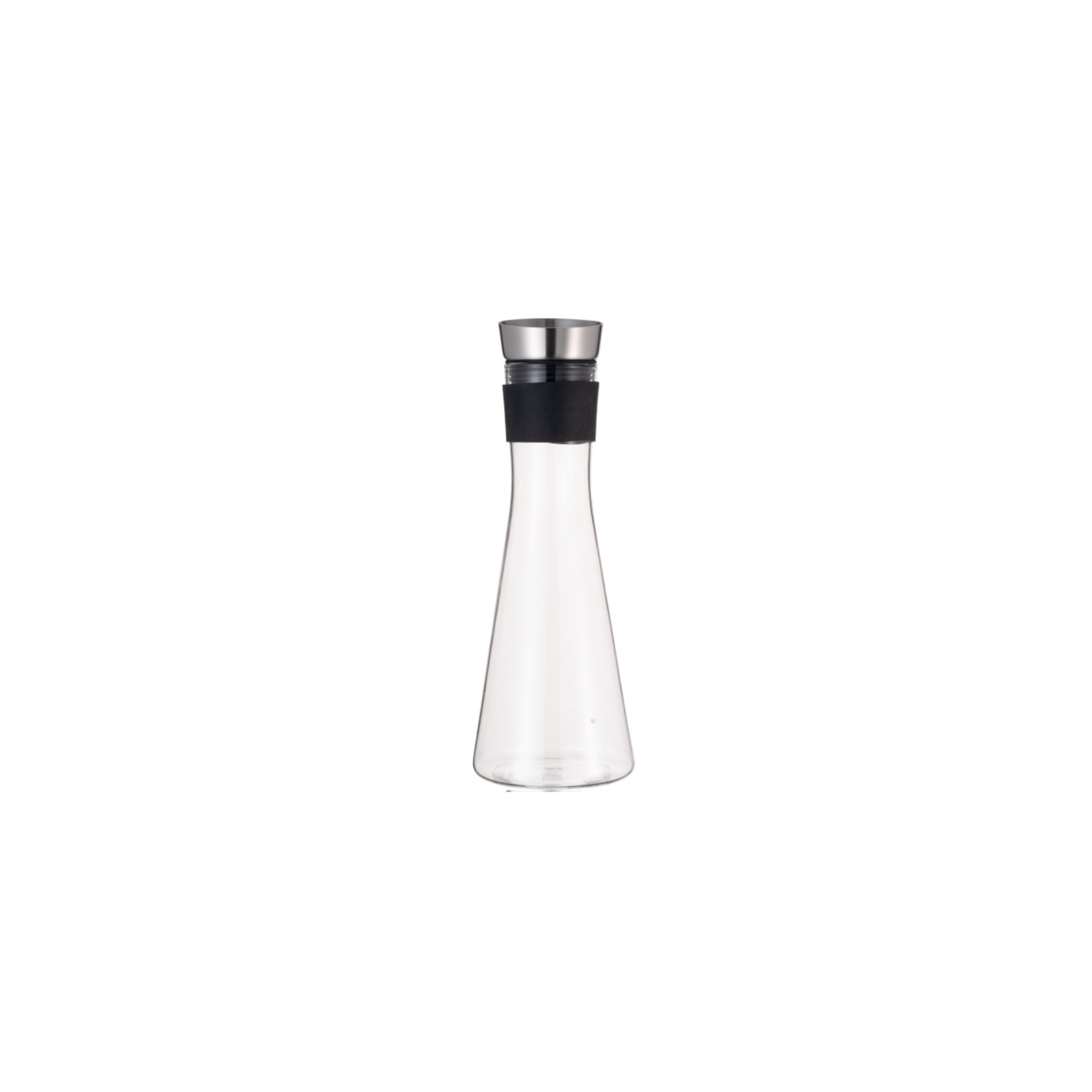 Karaffe, 1,0 ltr., Ø 7 cm, Borosilikatglas, Edelstahl, Silikon Karaffe, 1,0 ltr., Ø 7 cm, Borosilikatglas, Edelstahl, Silikon