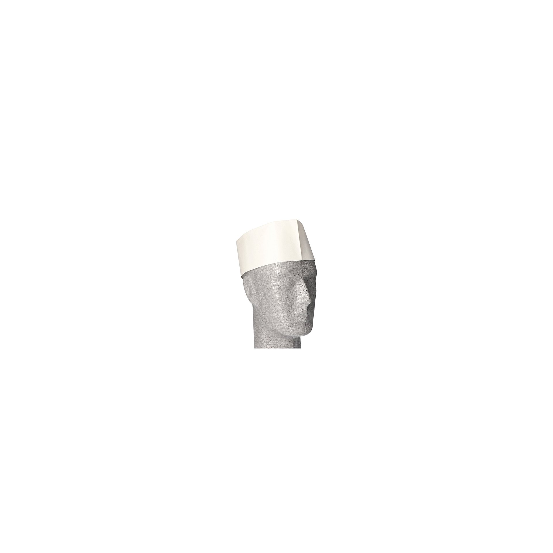 "WORK-INN/-PS" Schiffchen, Krepp 8,5 cm x 27,5 cm weiss Größe: 55 - 62 "WORK-INN/-PS" Schiffchen, Krepp 8,5 cm x 27,5 cm weiss Größe: 55 - 62