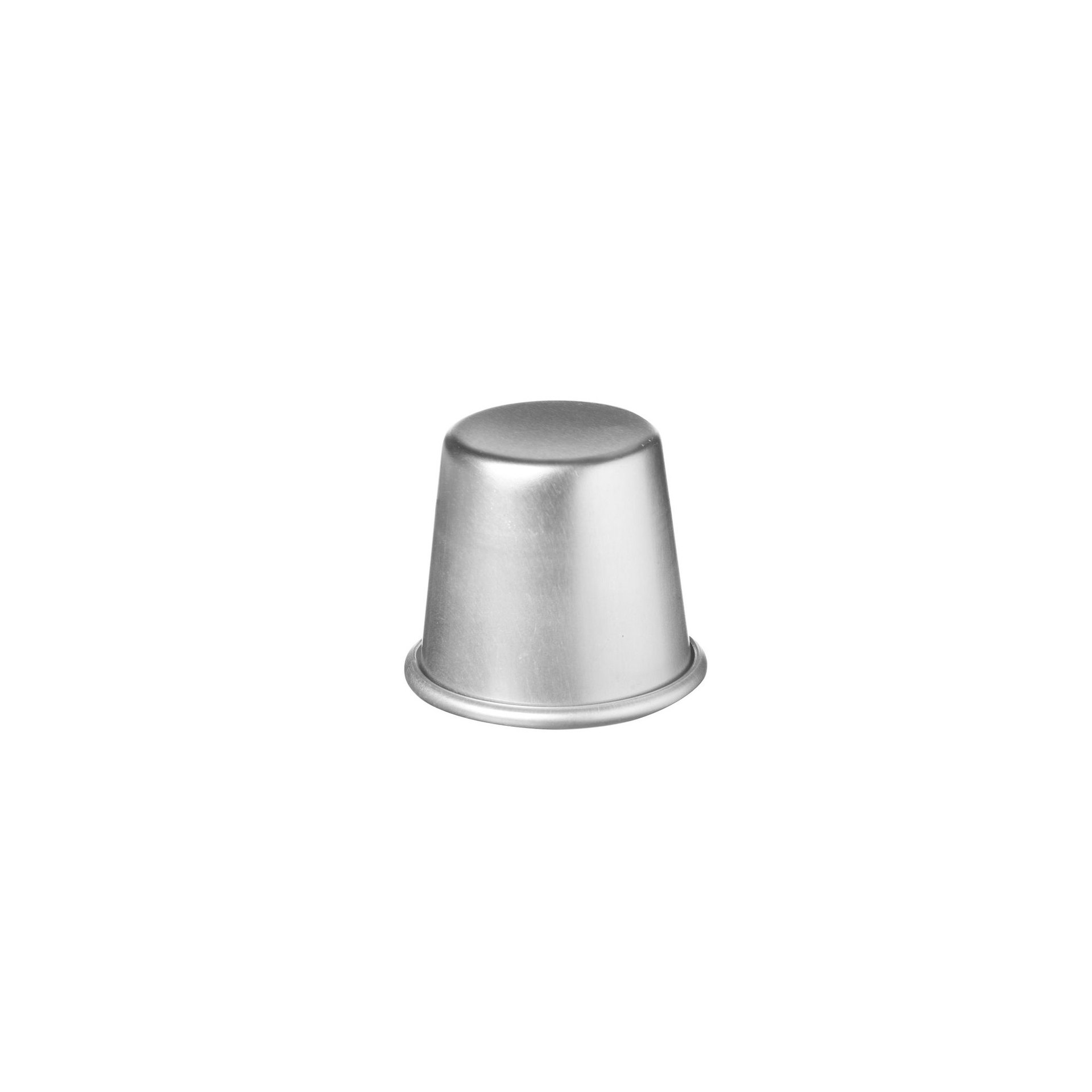 Backform rund, mit gebördeltem Rand, ⌀70x(H)68mm