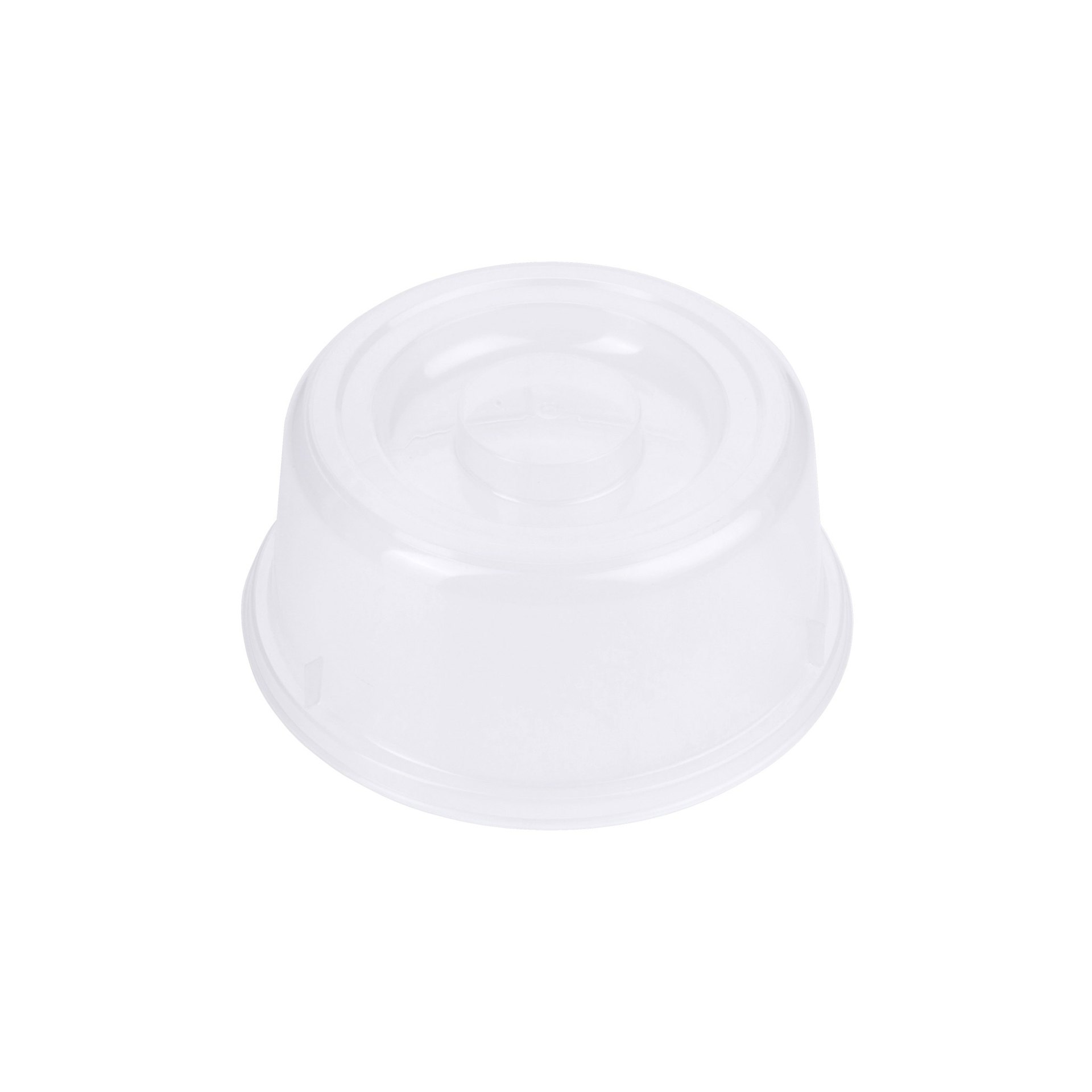 Tellerglocke, transparent-weiß 19 cm