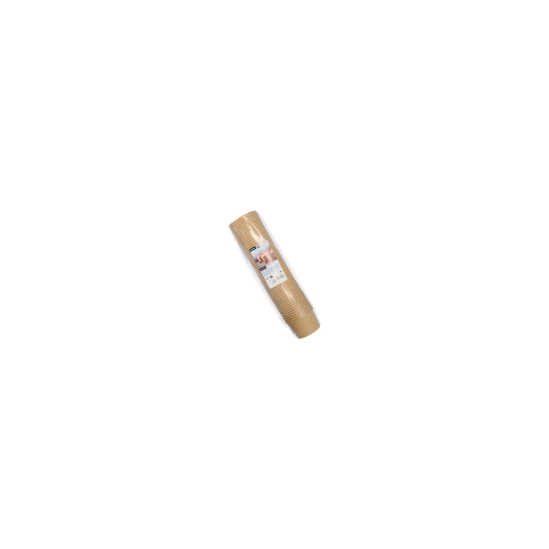 Eisbecher, Pappe rund 200 ml Ø 9,5 cm · 6 cm braun