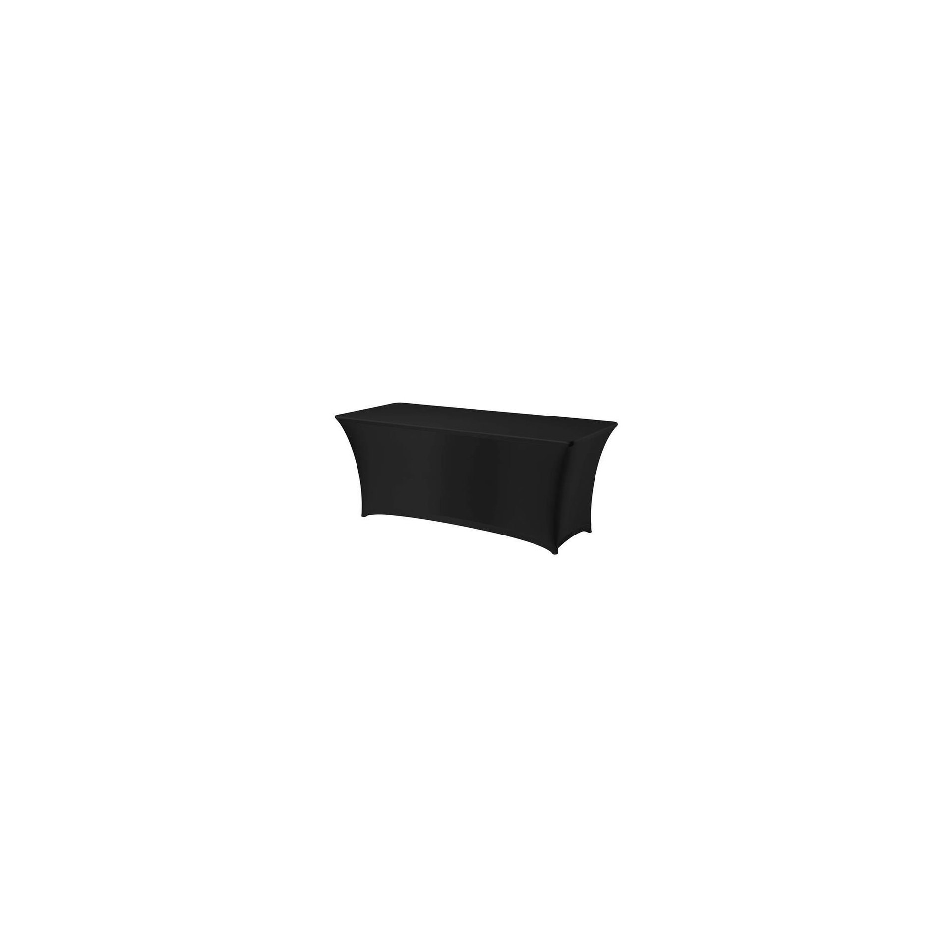 Tischhusse, rechteckig, 810910 + 810897, Schwarz, 1830x760x(H)730mm