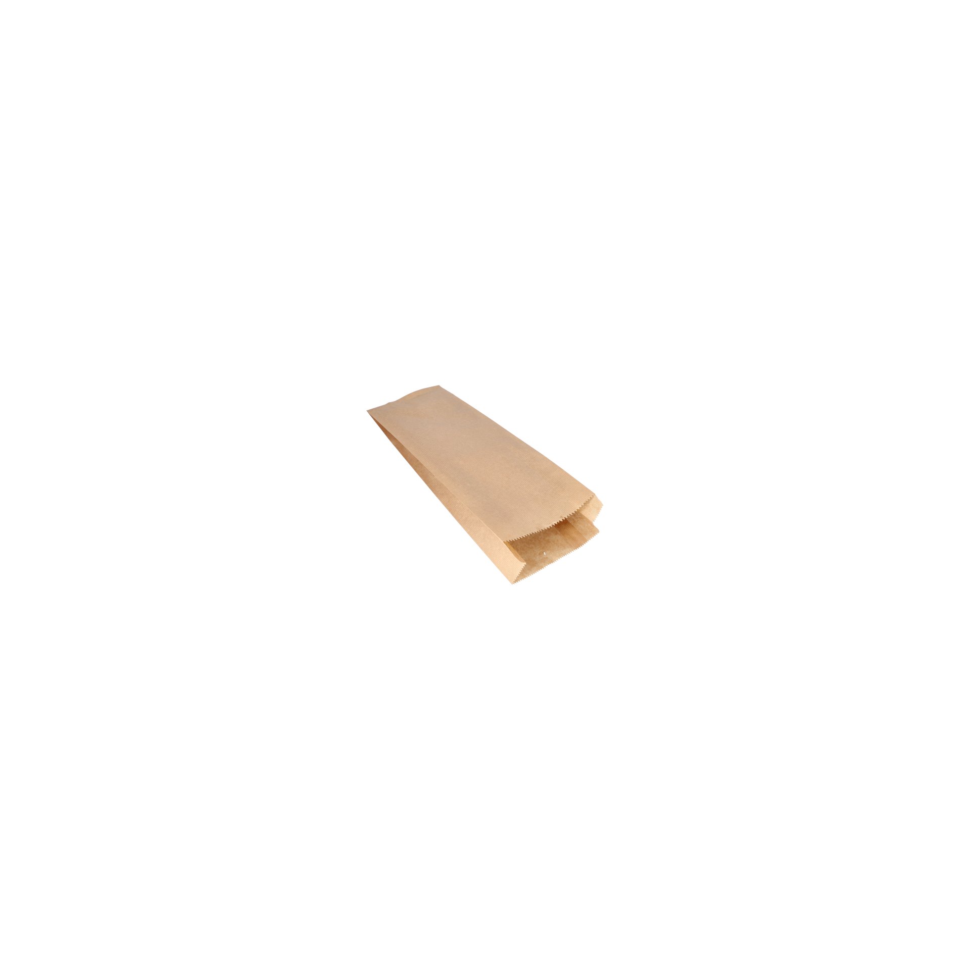 Papierfaltenbeutel gefädelt Kraftpapier 42 cm x 15 cm x 7 cm braun Füllinhalt 3 kg