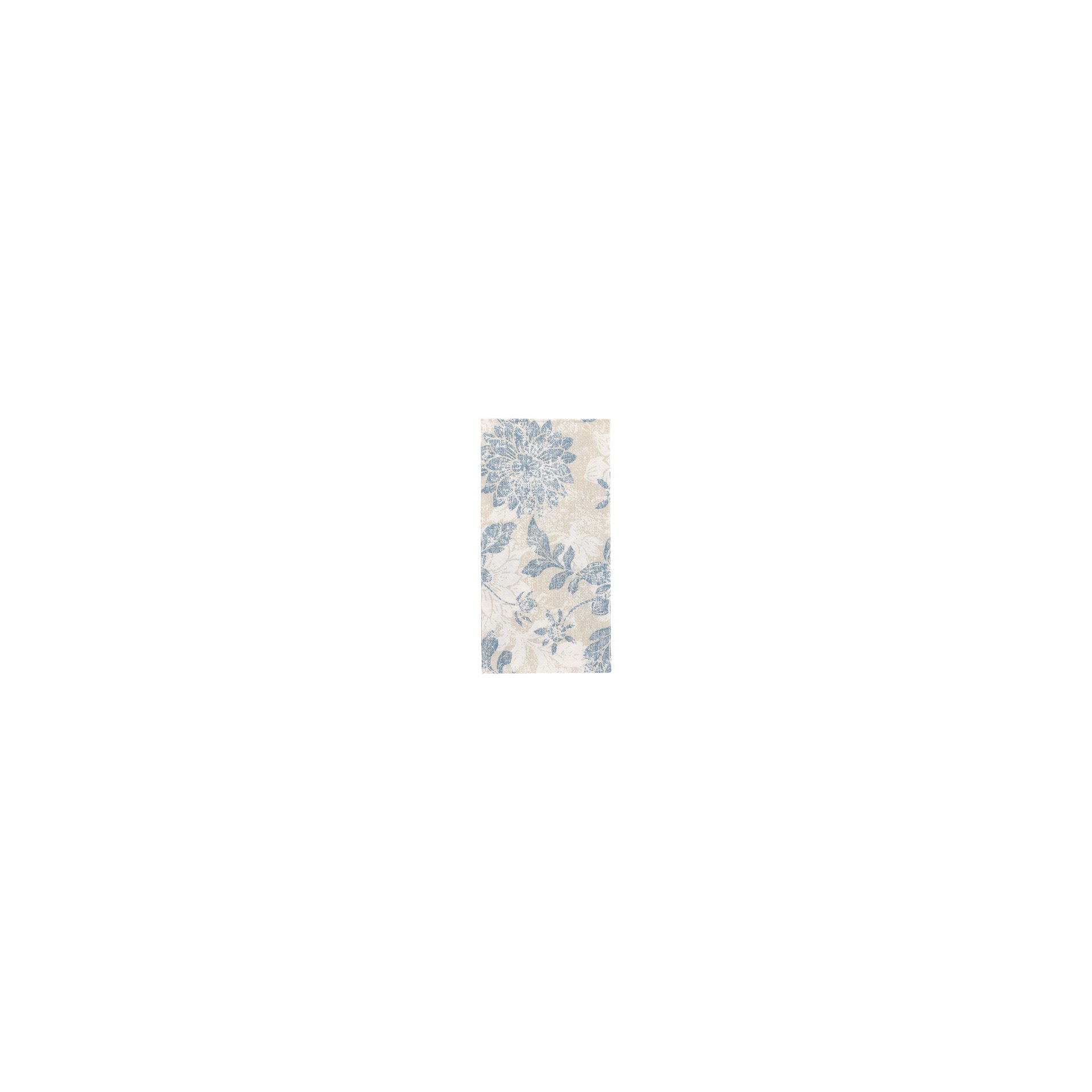 Servietten "ROYAL Collection" 1/8-Falz 40 cm x 40 cm arktikblau "Flowers"