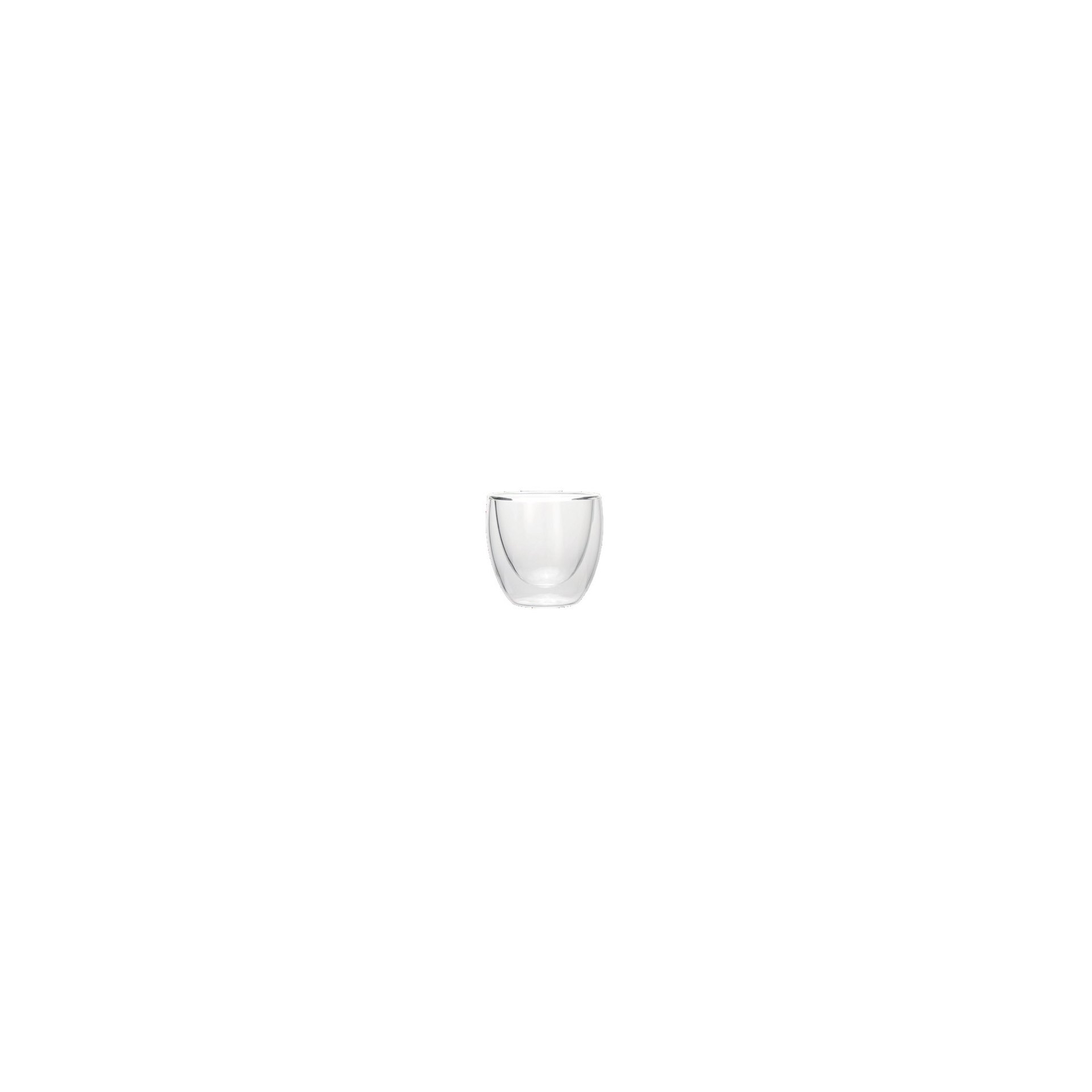 Espresso Set CURVED, 80 ml, Ø 6 cm, Set á 2 Stück, Borosilikatglas