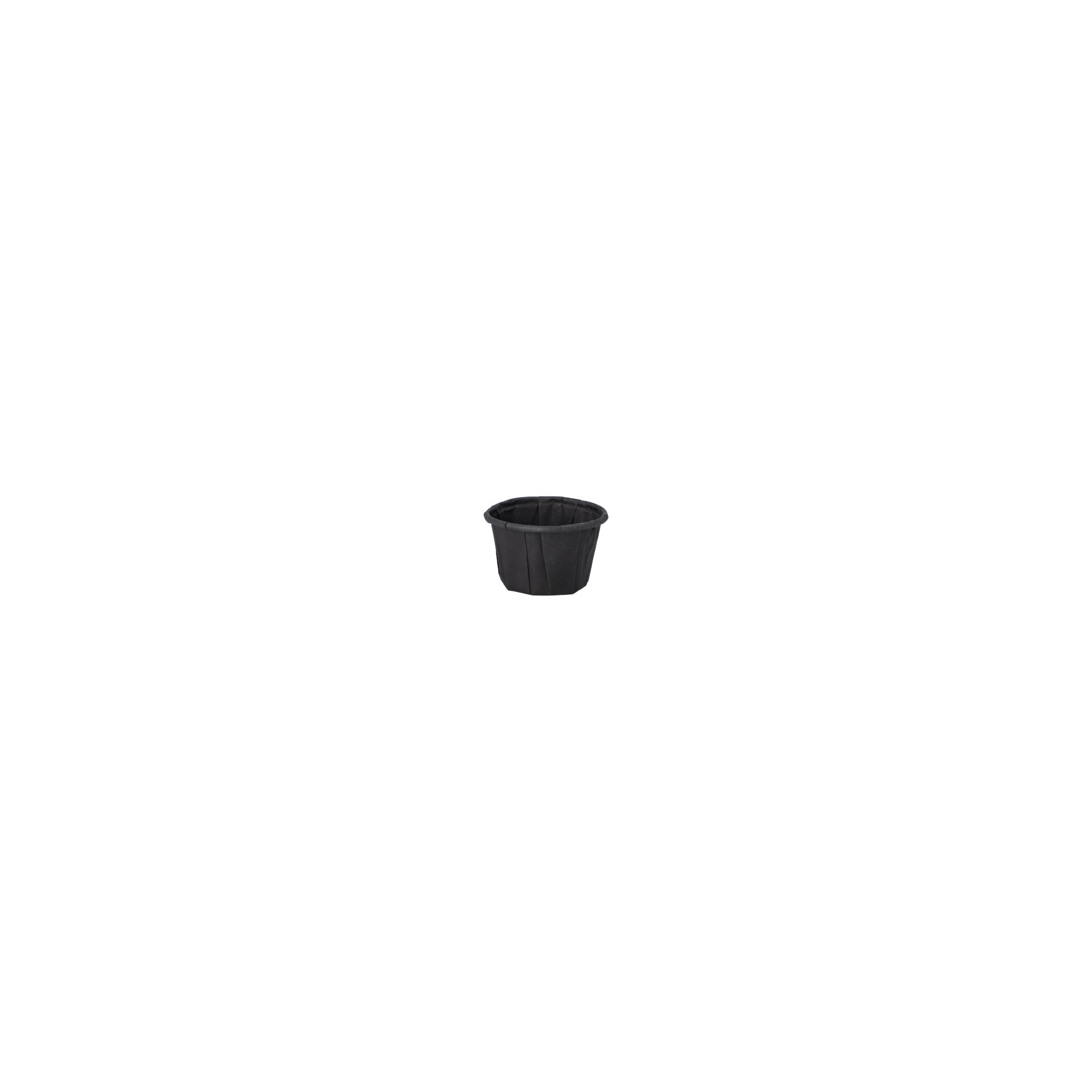 Dressingbecher, Papier 25 ml Ø 4,4 cm · 2,8 cm schwarz Dressingbecher, Papier 25 ml Ø 4,4 cm · 2,8 cm schwarz