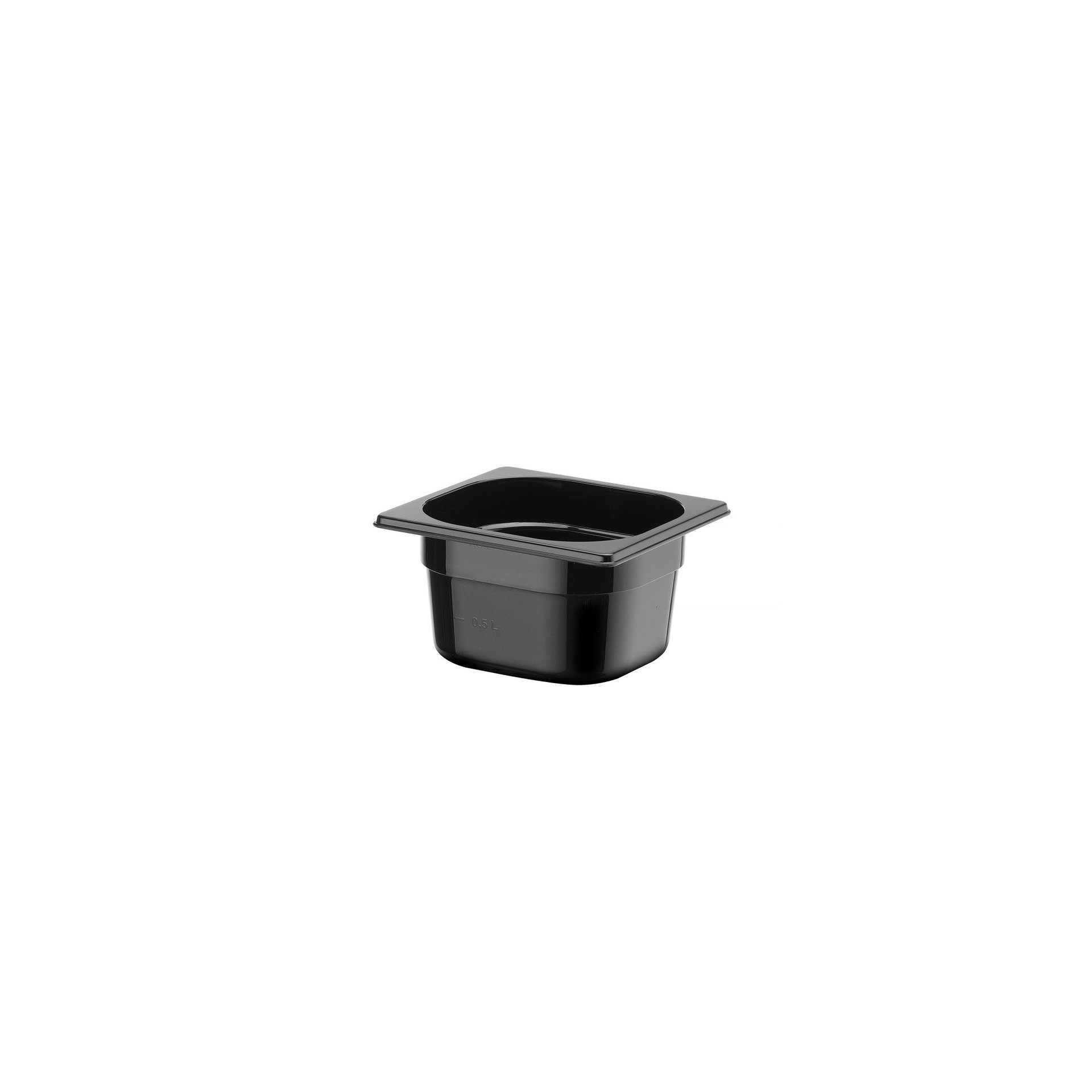 Gastronorm-Behälter 1/6, Profi Line, GN 1/6, 1,6L, Schwarz, 176x162x(H)100mm