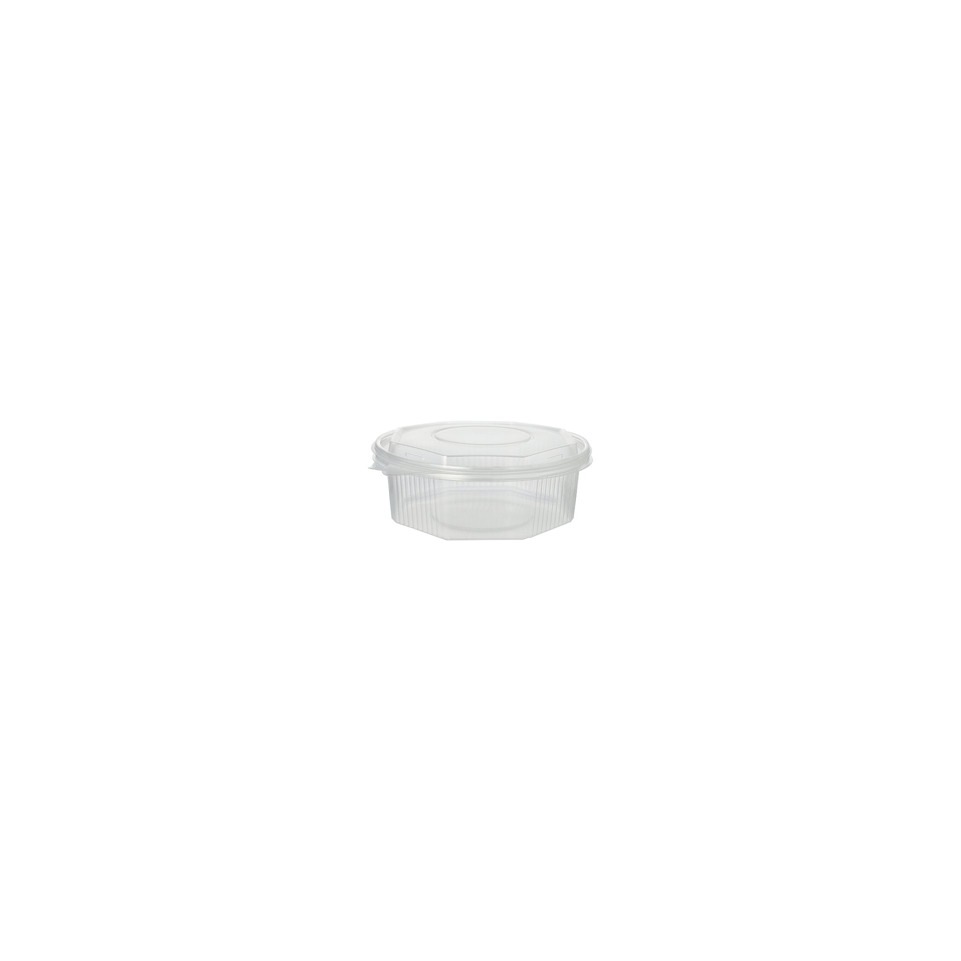 Verpackungsbecher mit Klappdeckeln, PP 8-eckig 1,5 l 5,9 cm x 18 cm x 18 cm transparent Verpackungsbecher mit Klappdeckeln, PP 8-eckig 1,5 l 5,9 cm x 18 cm x 18 cm transparent