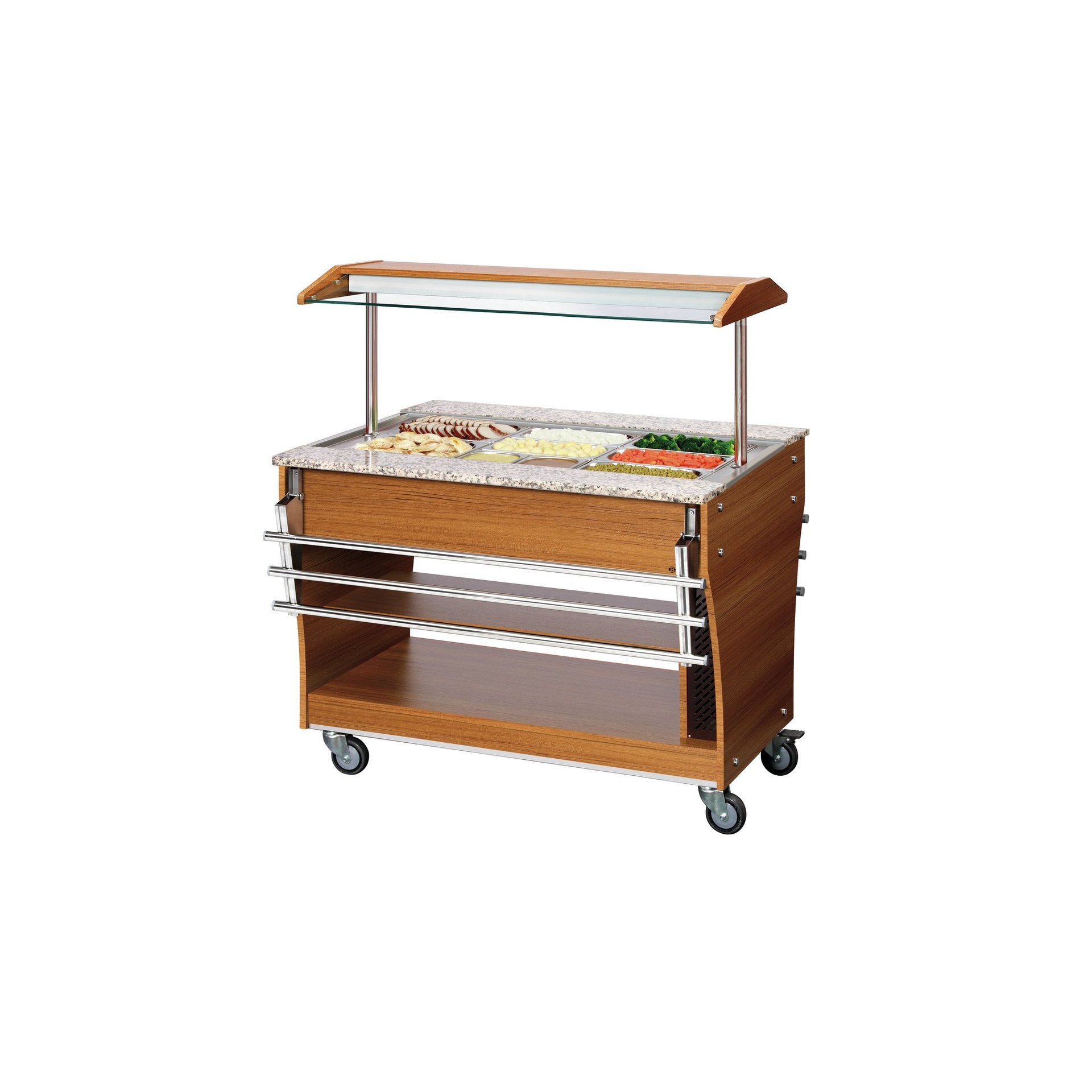 Buffetwagen, warm, 3x 1/1GN