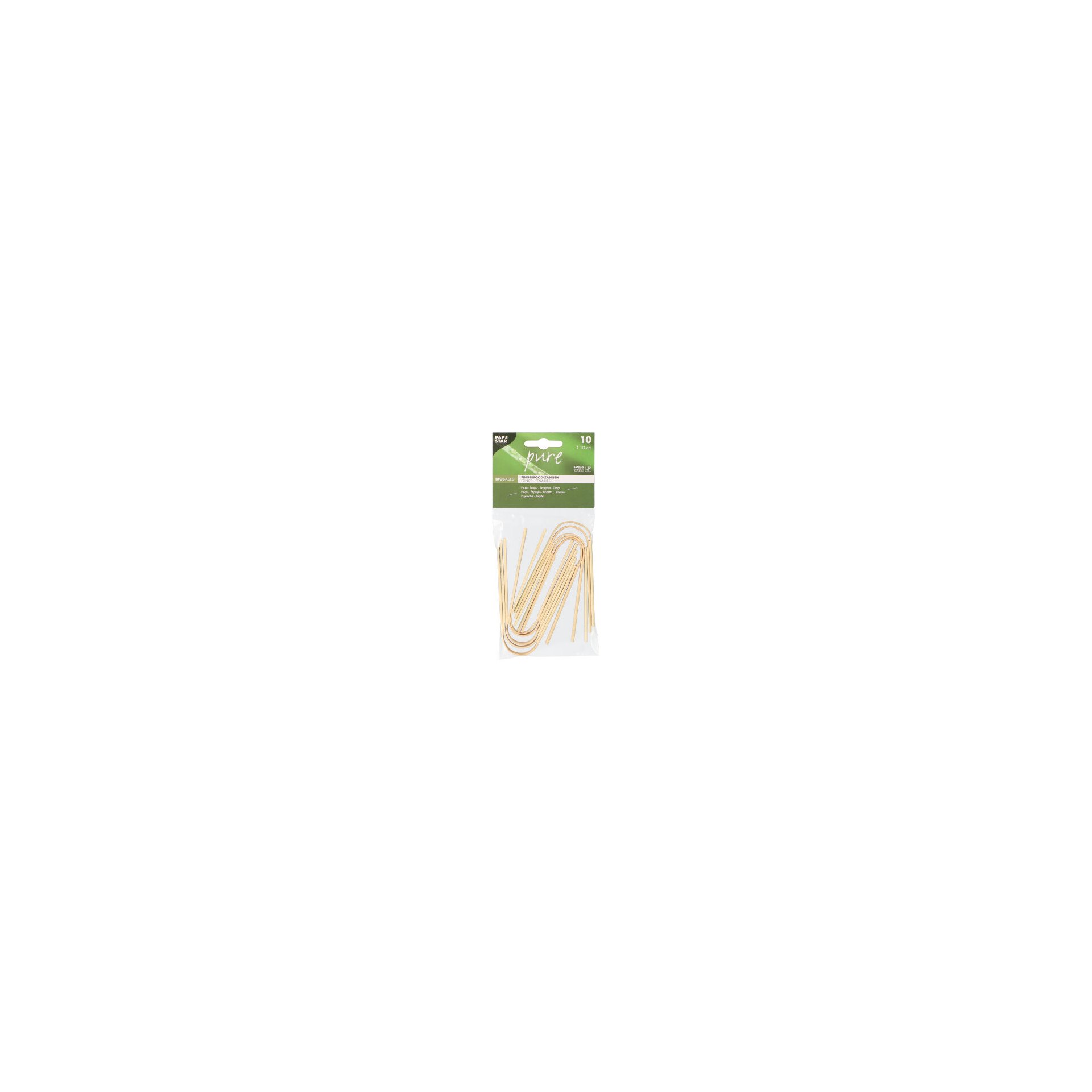 Fingerfood - Zangen, Bambus "pure" 10 cm