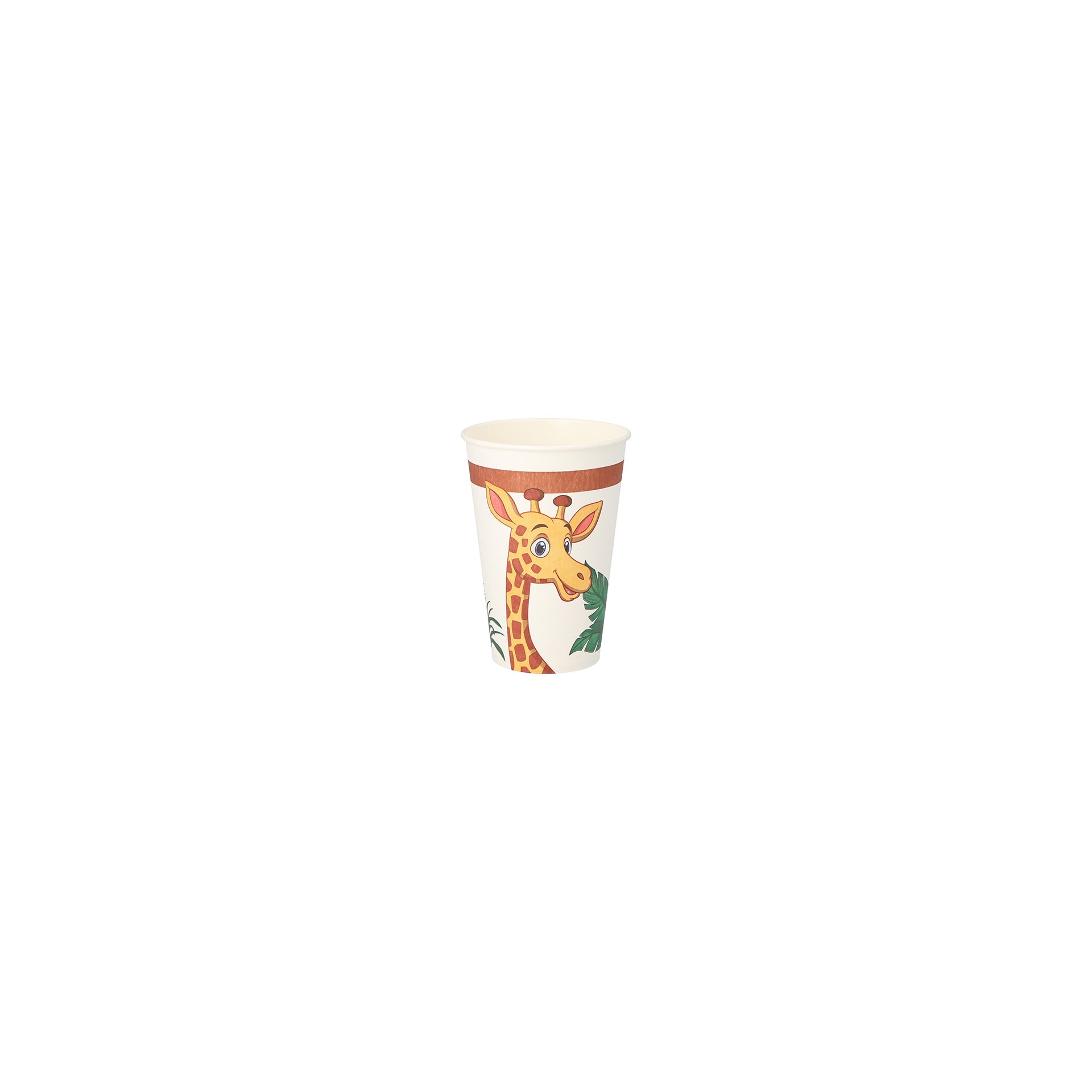 Trinkbecher, Pappe 0,2 l Ø 7 cm · 9,7 cm "Jungle"