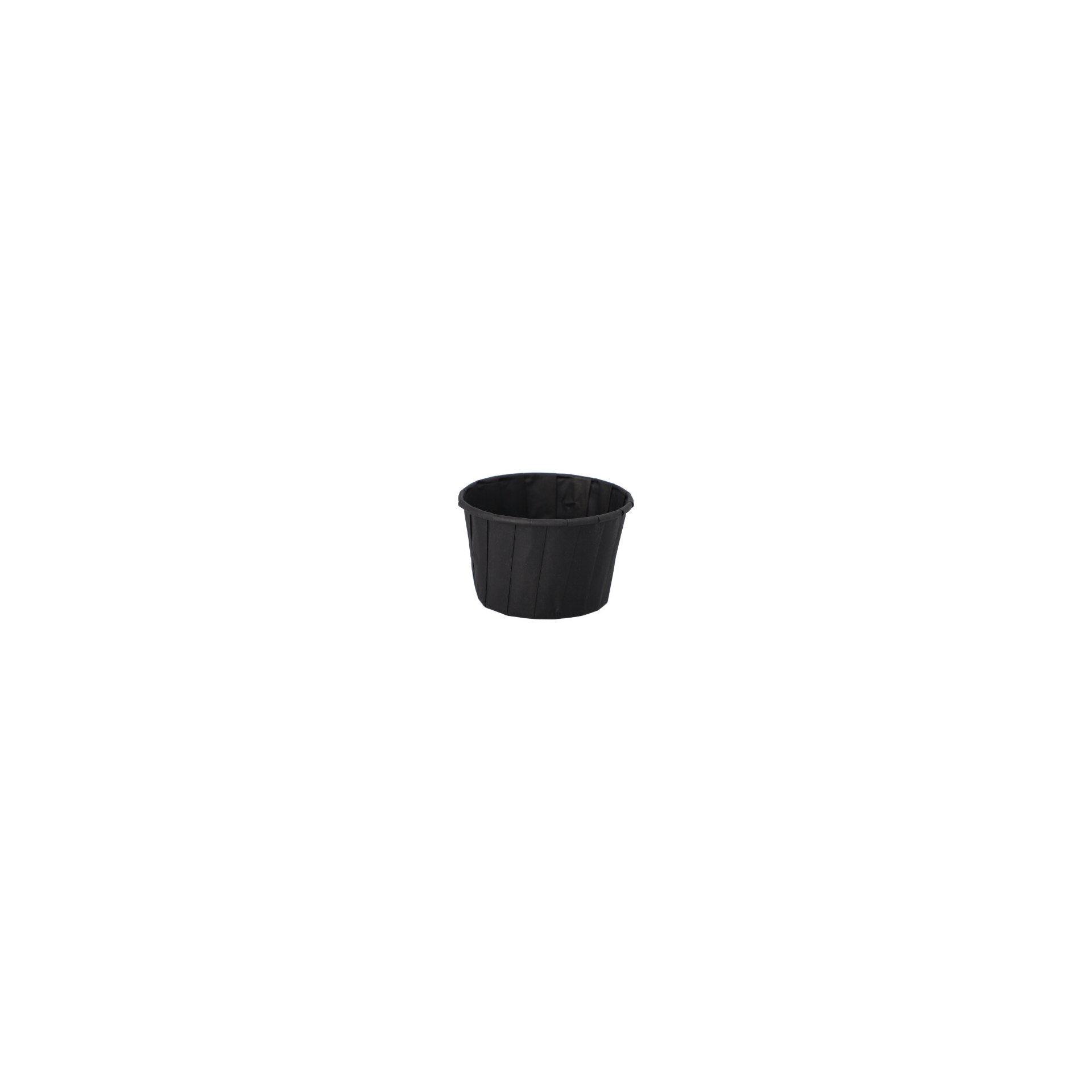 Dressingbecher, Papier 90 ml Ø 6,6 cm · 4,2 cm schwarz Dressingbecher, Papier 90 ml Ø 6,6 cm · 4,2 cm schwarz