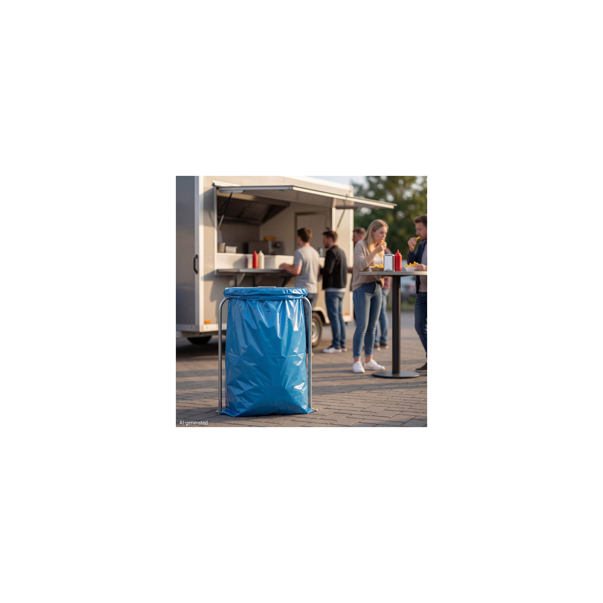 Müllsäcke, LDPE 120 l 110 cm x 70 cm blau 45 my Müllsäcke, LDPE 120 l 110 cm x 70 cm blau 45 my