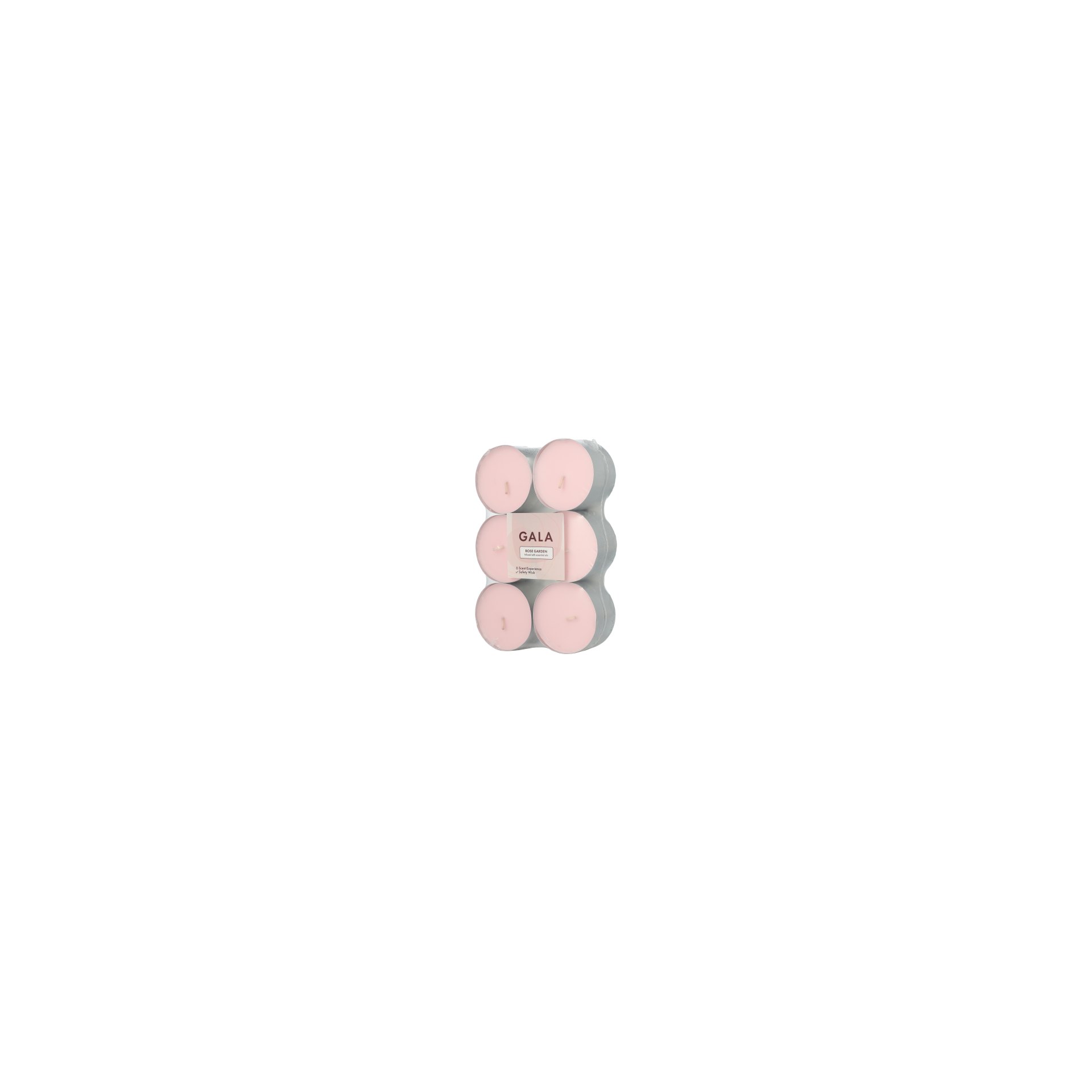 "GALA" Maxi Duftlichte Ø 58 mm · 24 mm rose - Rose Garden