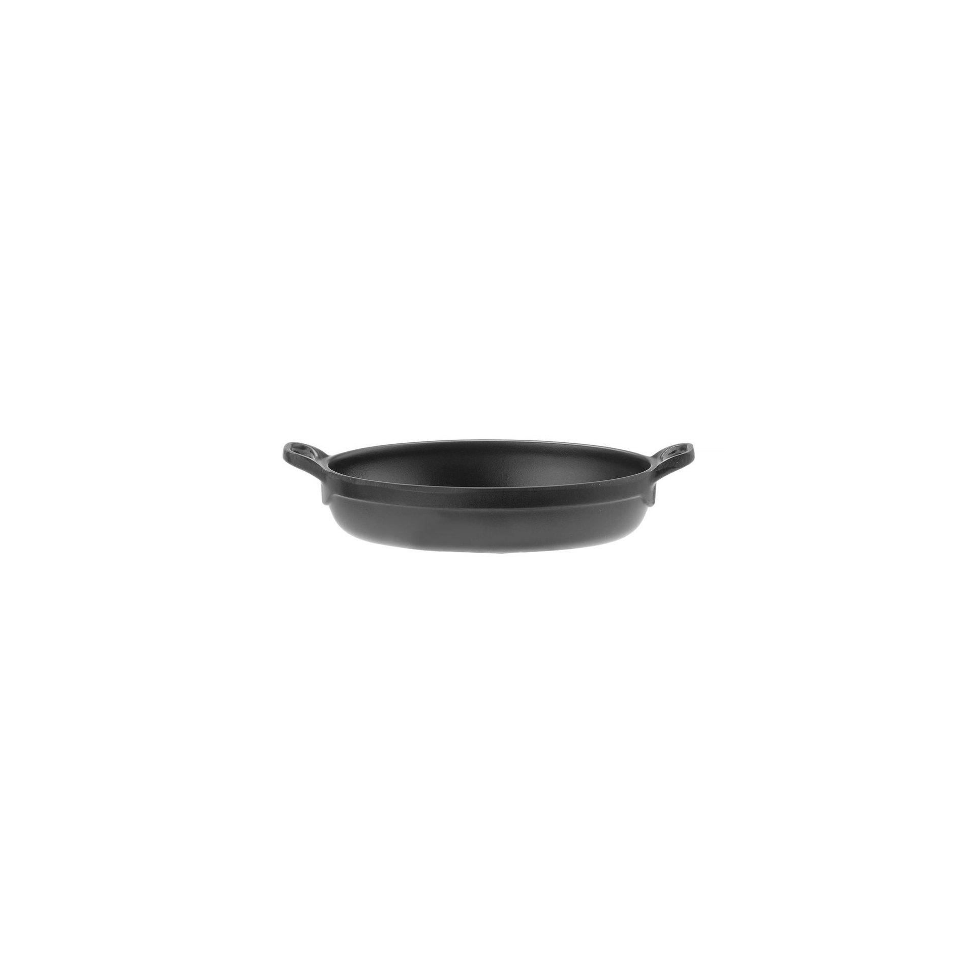 Miniatur-Pfanne, oval, Fine Dine, Schwarz, 155x80x(H)37mm Miniatur-Pfanne, oval, Fine Dine, Schwarz, 155x80x(H)37mm