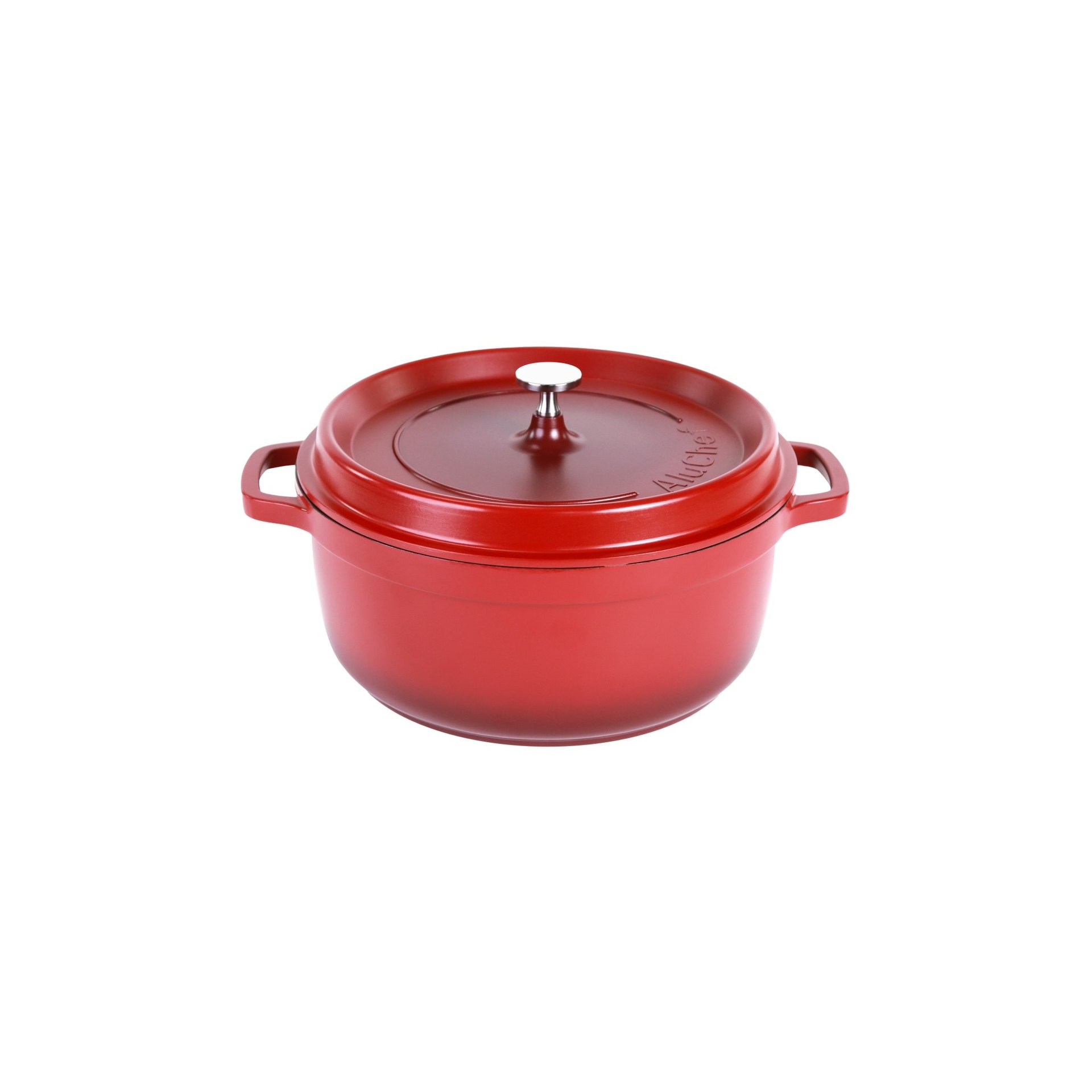 AluChef® Cocotte, rund 28 cm / rot