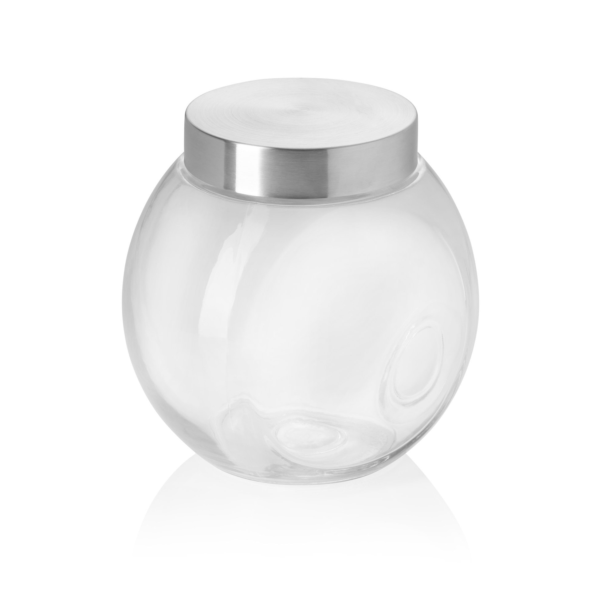 Bonboniere, 1,7 ltr., 18 x 12,5 x 17,5 cm, Glas, Edelstahl Bonboniere, 1,7 ltr., 18 x 12,5 x 17,5 cm, Glas, Edelstahl
