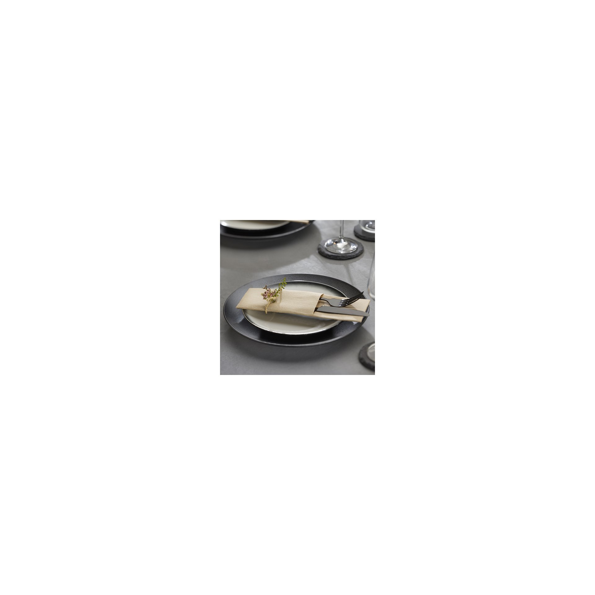 Servietten "ROYAL Collection" 48 cm x 30 cm sand mit Besteckfalz