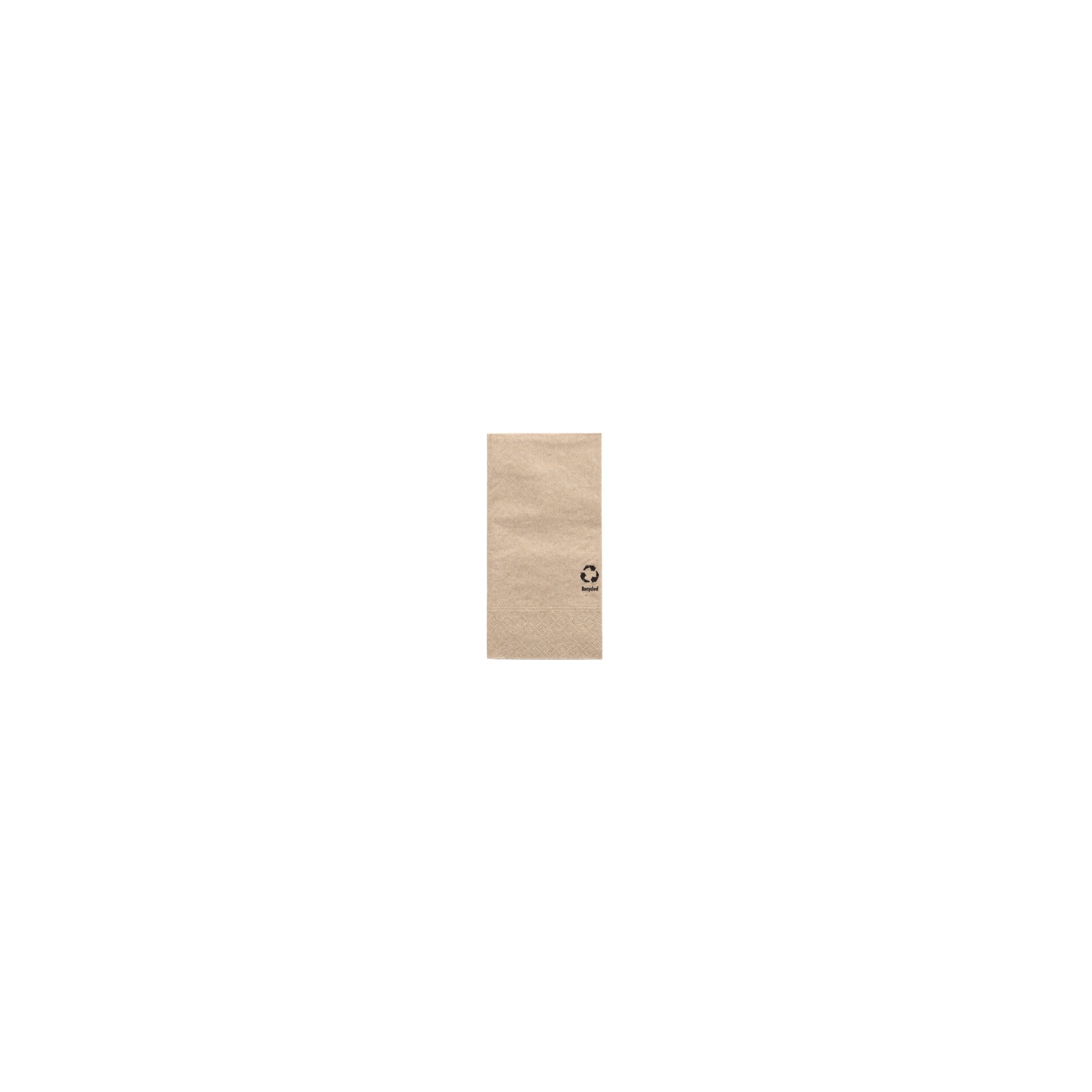 Servietten, 3-lagig 1/8-Falz 33 cm x 33 cm natur aus recyceltem Papier Servietten, 3-lagig 1/8-Falz 33 cm x 33 cm natur aus recyceltem Papier