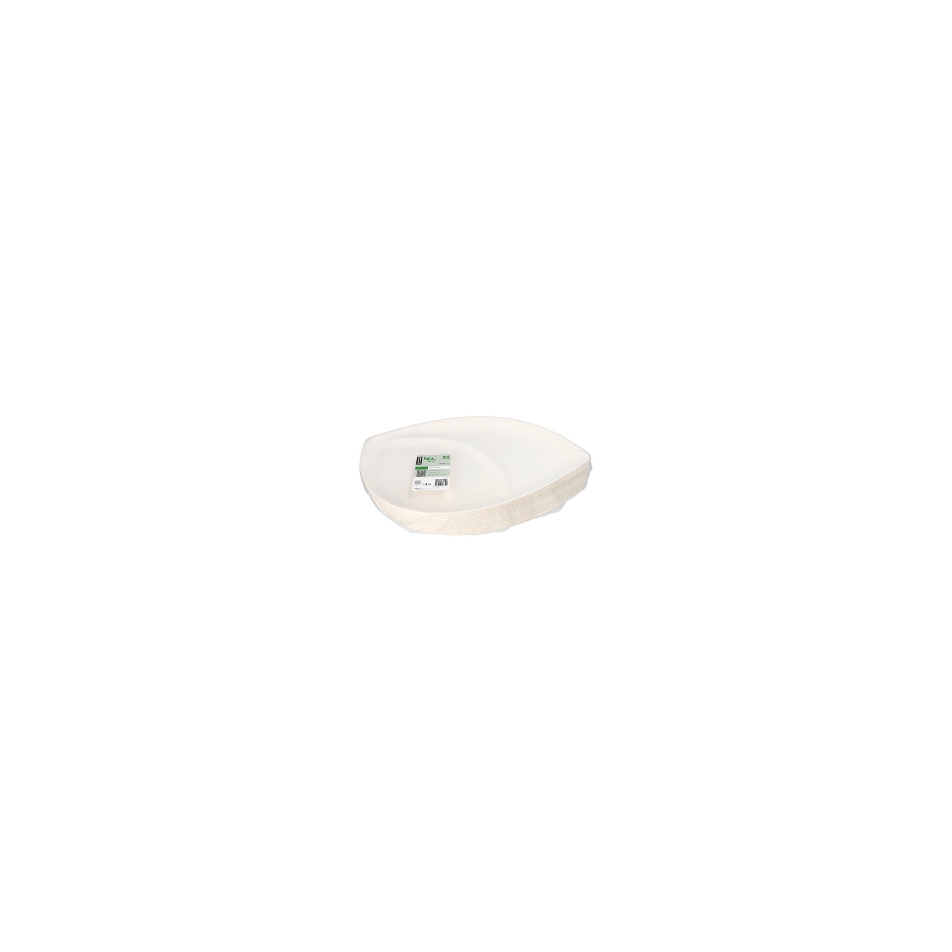 Teller "Folia" Zuckerrohr 2-geteilt 1,5 cm x 30 cm x 47,2 cm