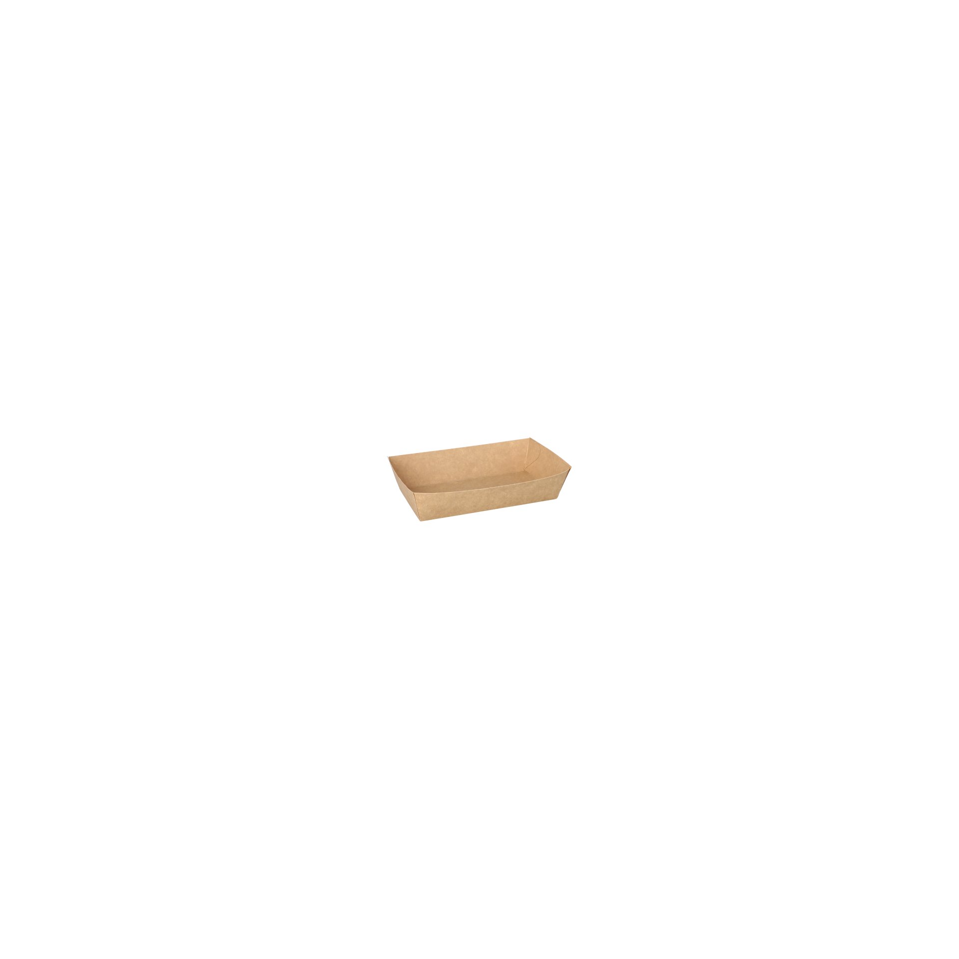 Snacktrays, Pappe "pure" 3,8 cm x 8,5 cm x 15,5 cm braun Snacktrays, Pappe "pure" 3,8 cm x 8,5 cm x 15,5 cm braun