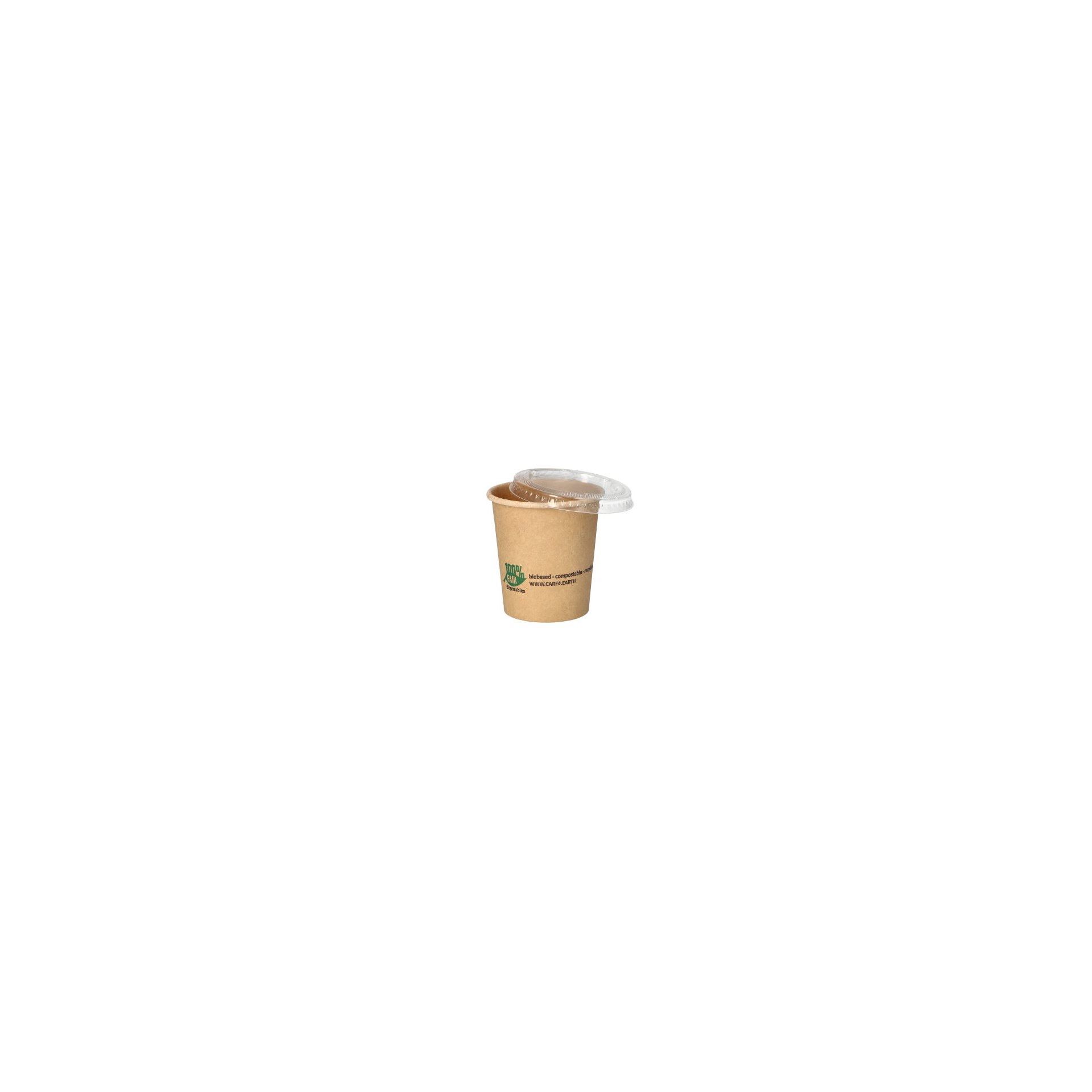 Portionsbecher, Pappe 120 ml Ø 6 cm · 6,6 cm braun