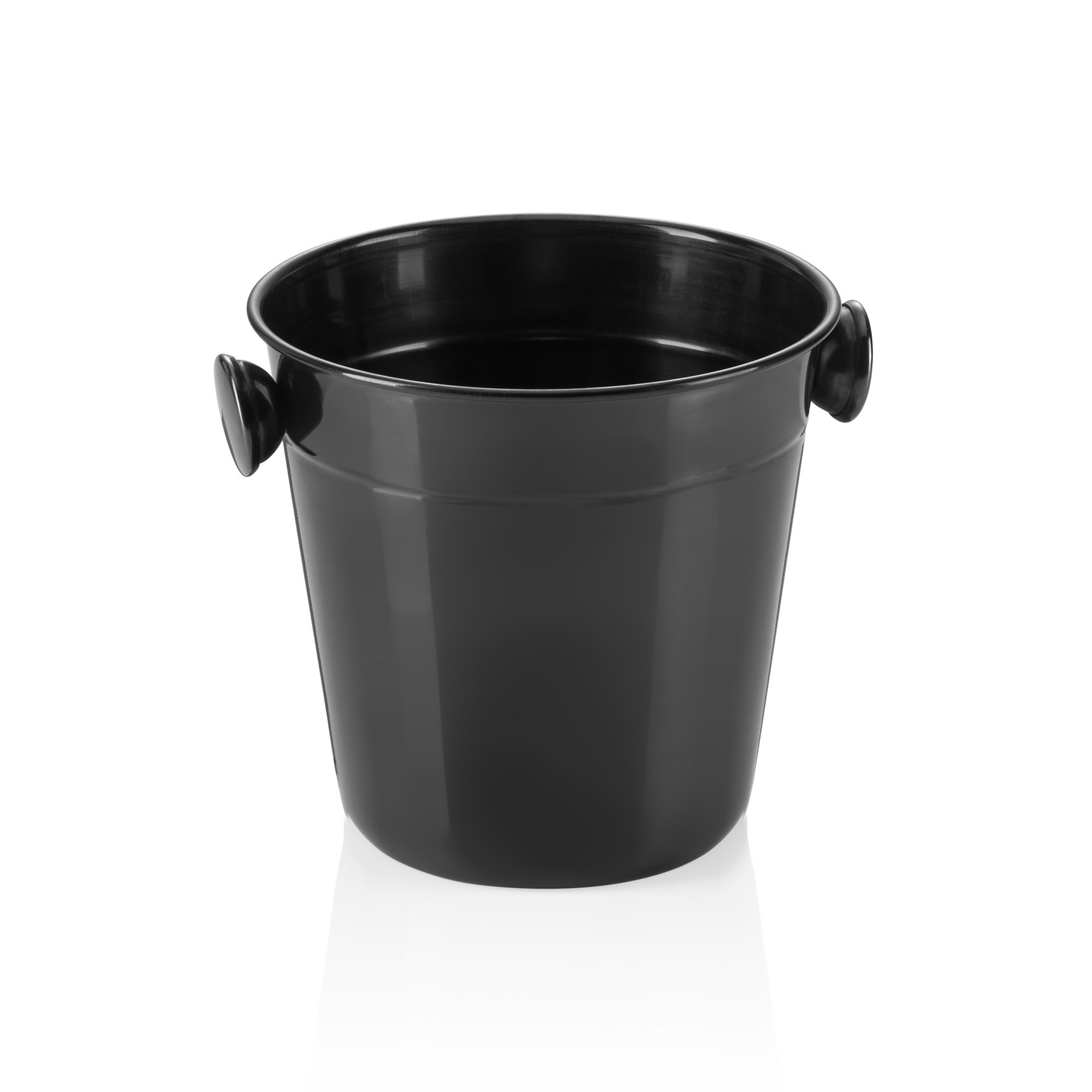 Mini Eiseimer, Ø 11 cm, Höhe 11 cm, 0,50 ltr., PVD schwarz, Chromnickelstahl Mini Eiseimer, Ø 11 cm, Höhe 11 cm, 0,50 ltr., PVD schwarz, Chromnickelstahl