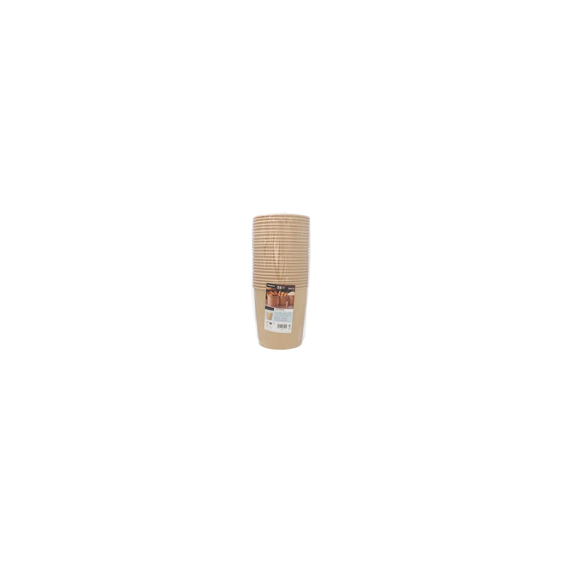 Food-Buckets rund 3800 ml Ø 18,7 cm · 19,5 cm braun