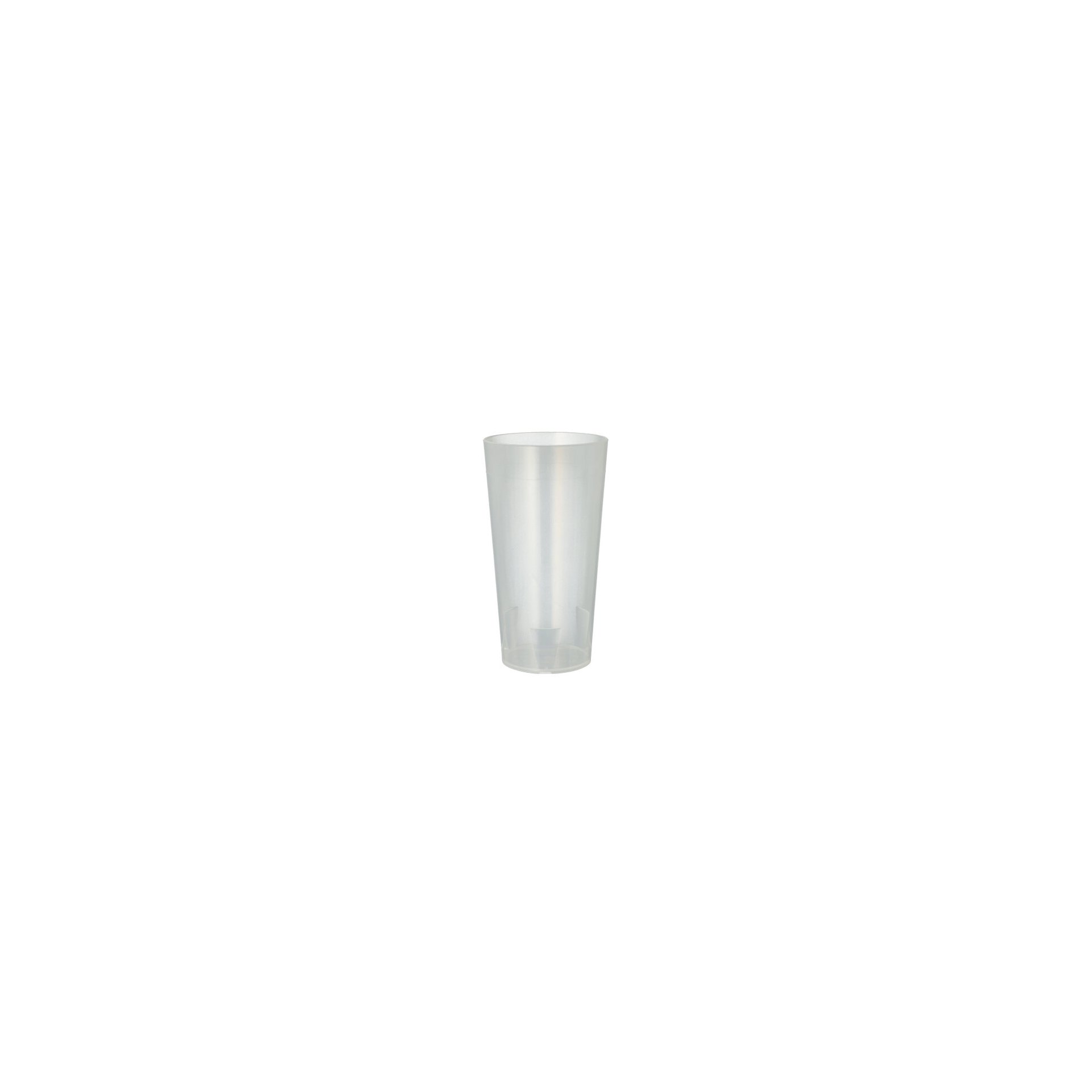 Mehrweg-Trinkbecher 0,4 l Ø 7,5 cm · 14,5 cm transluzent Mehrweg-Trinkbecher 0,4 l Ø 7,5 cm · 14,5 cm transluzent