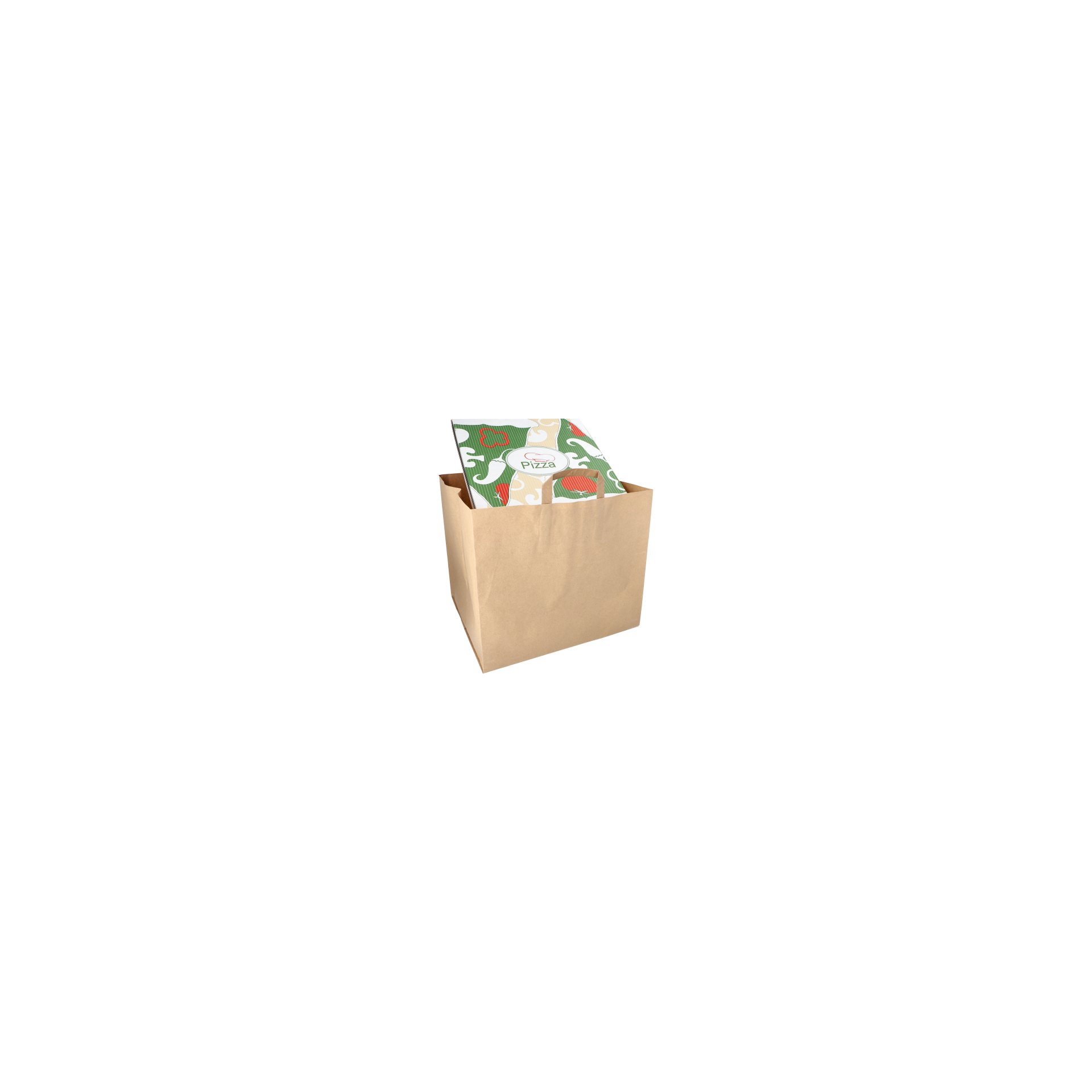 Tragetaschen, Papier XXL 33 cm x 37 cm x 34,5 cm braun mit Tragegriff Tragetaschen, Papier XXL 33 cm x 37 cm x 34,5 cm braun mit Tragegriff