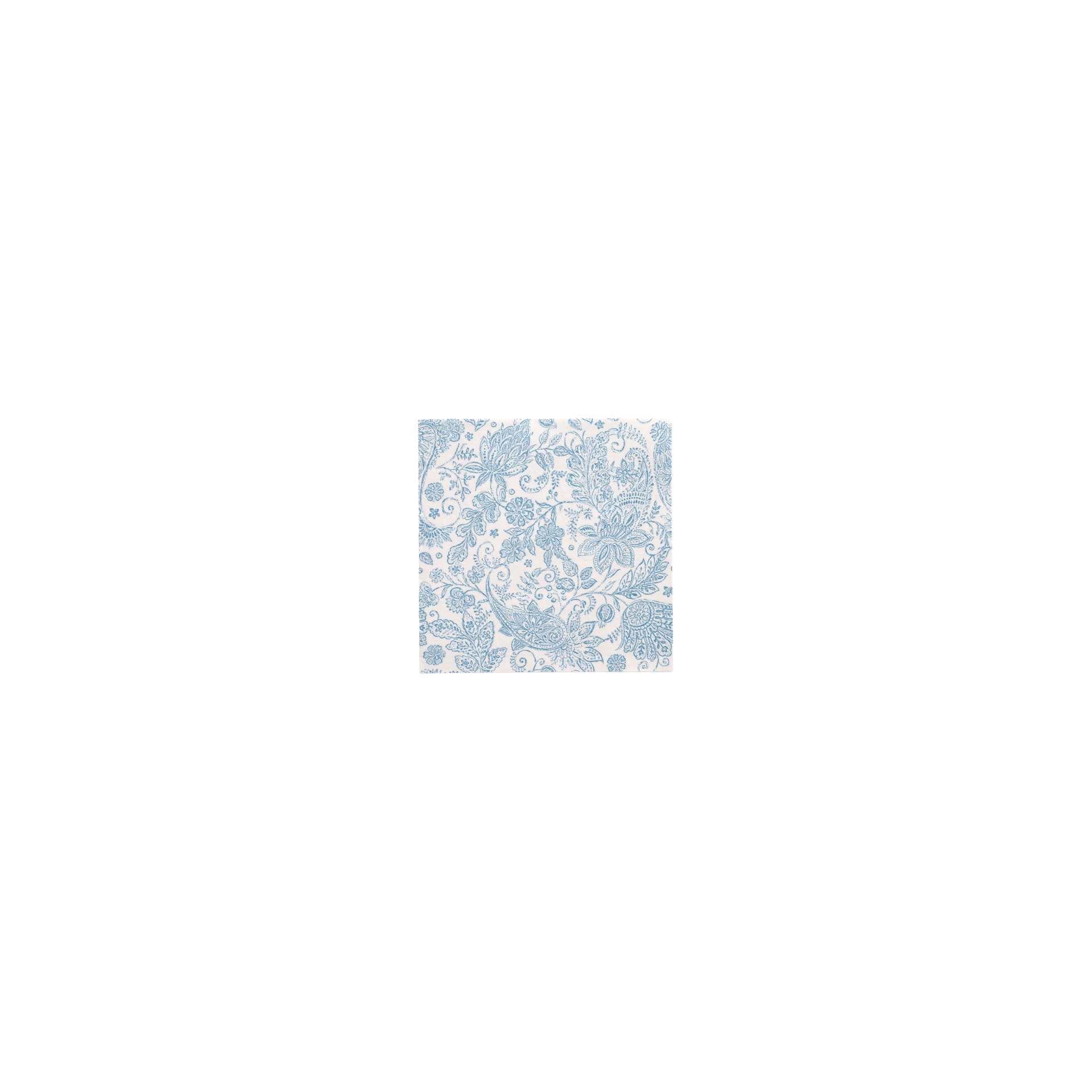 Servietten "ROYAL Collection" 1/4-Falz 40 cm x 40 cm blau "Paisley"