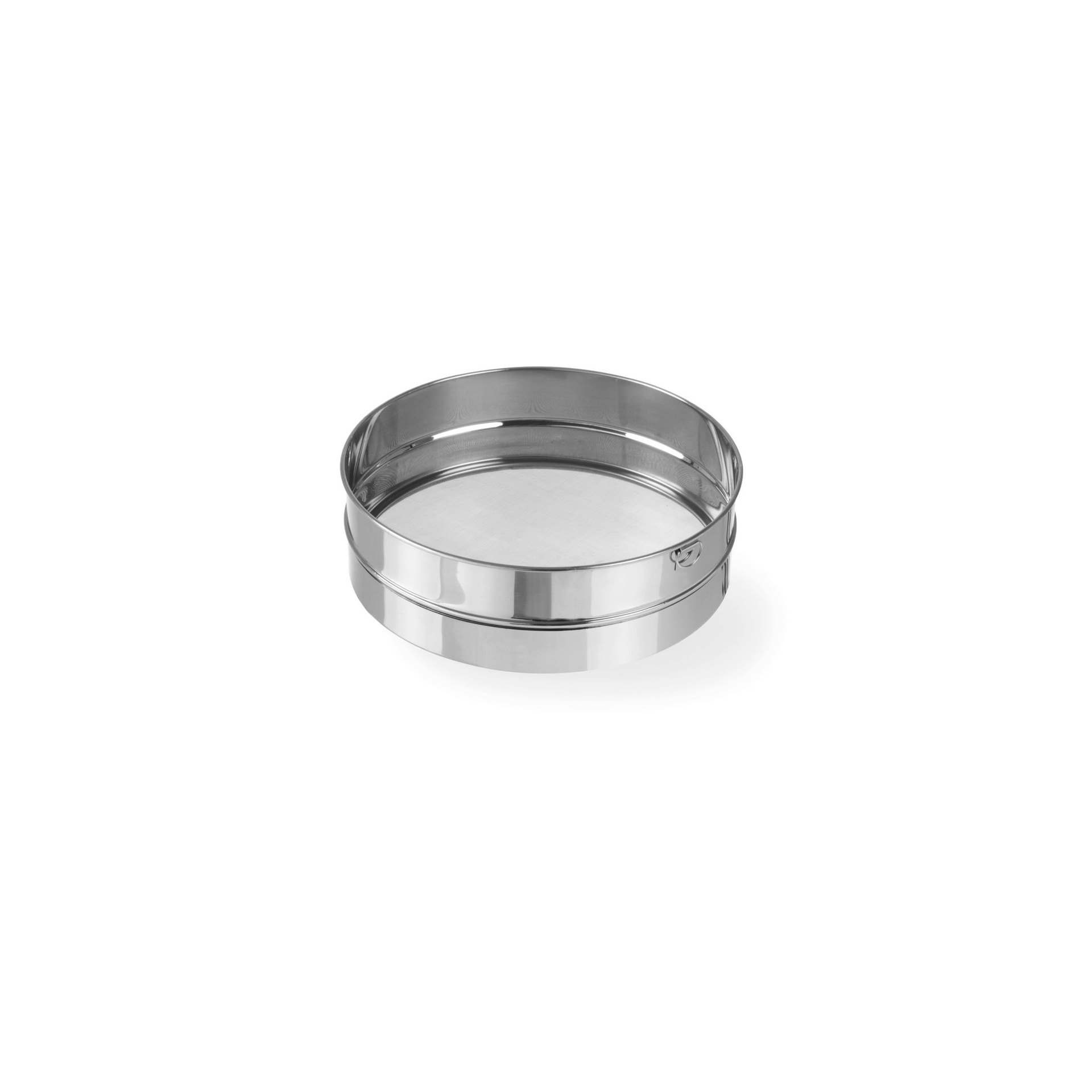 Backsieb, rund, für Puderzucker, ⌀250x(H)75mm Backsieb, rund, für Paniermehl, ⌀410x(H)80mm