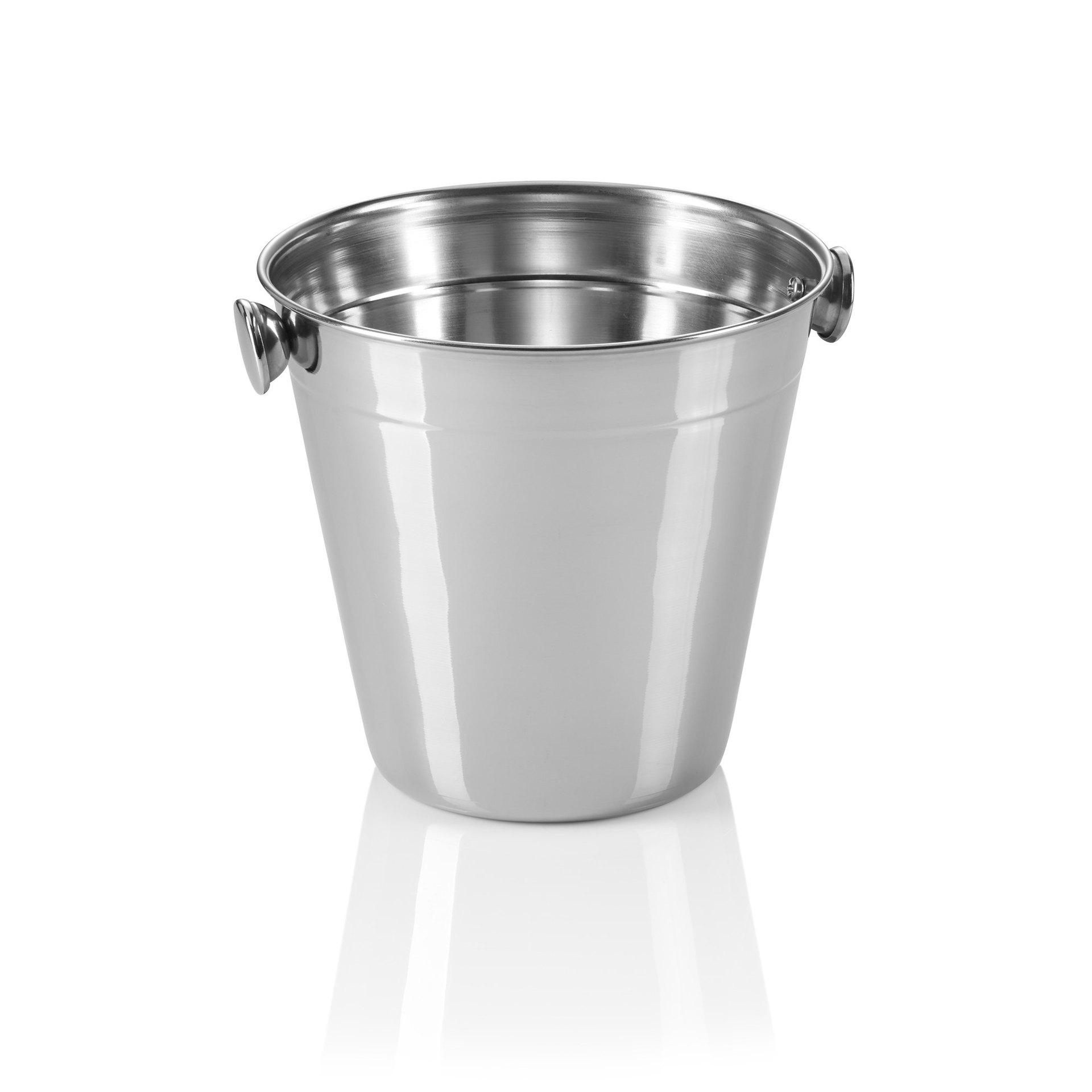 Mini Eiseimer, Ø 14 cm, Höhe 13 cm, 1 ltr., Chromnickelstahl