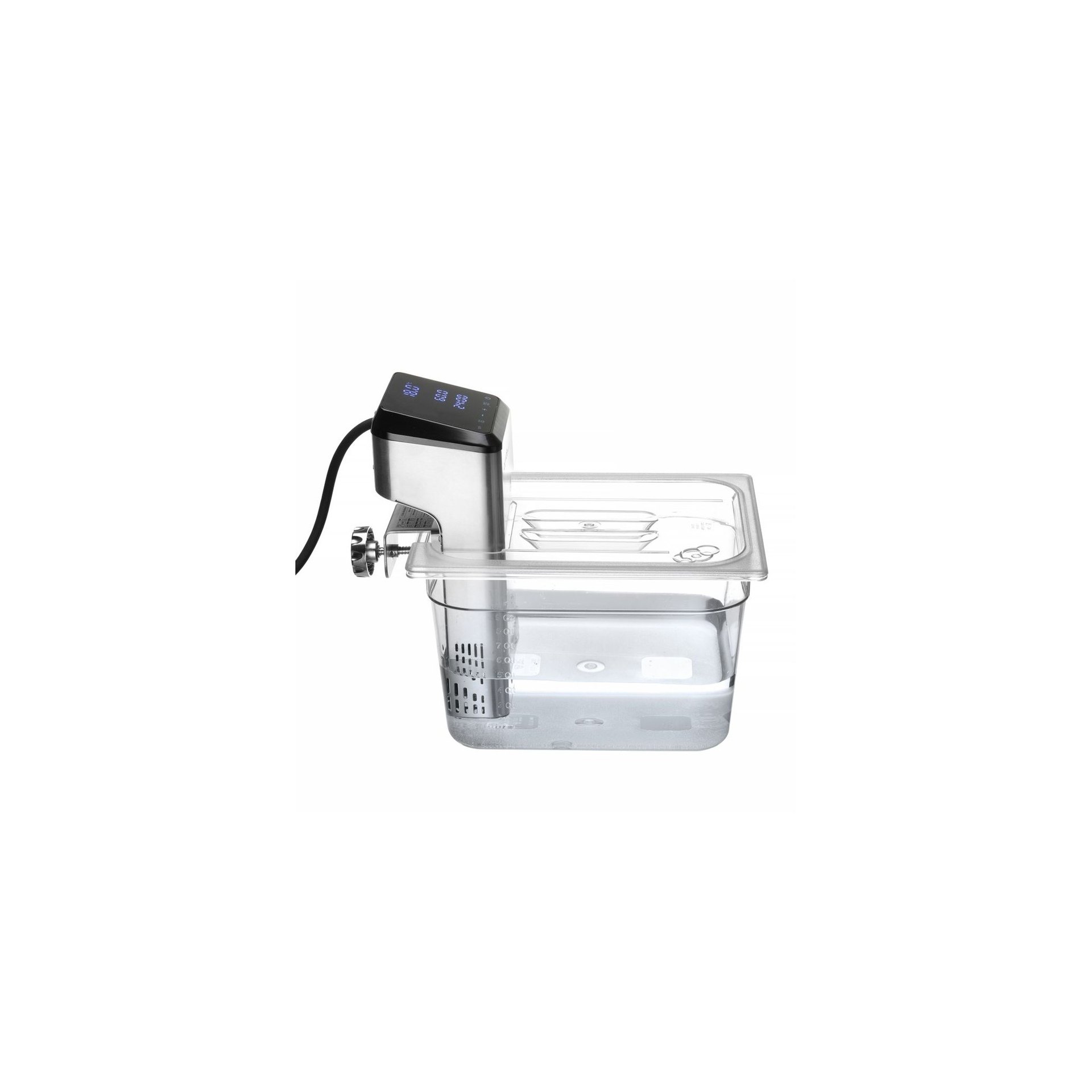 Gastronorm-Deckel mit Sous-Vide-Stab-Aussparung, GN 1/2, Transparent, 265x325mm