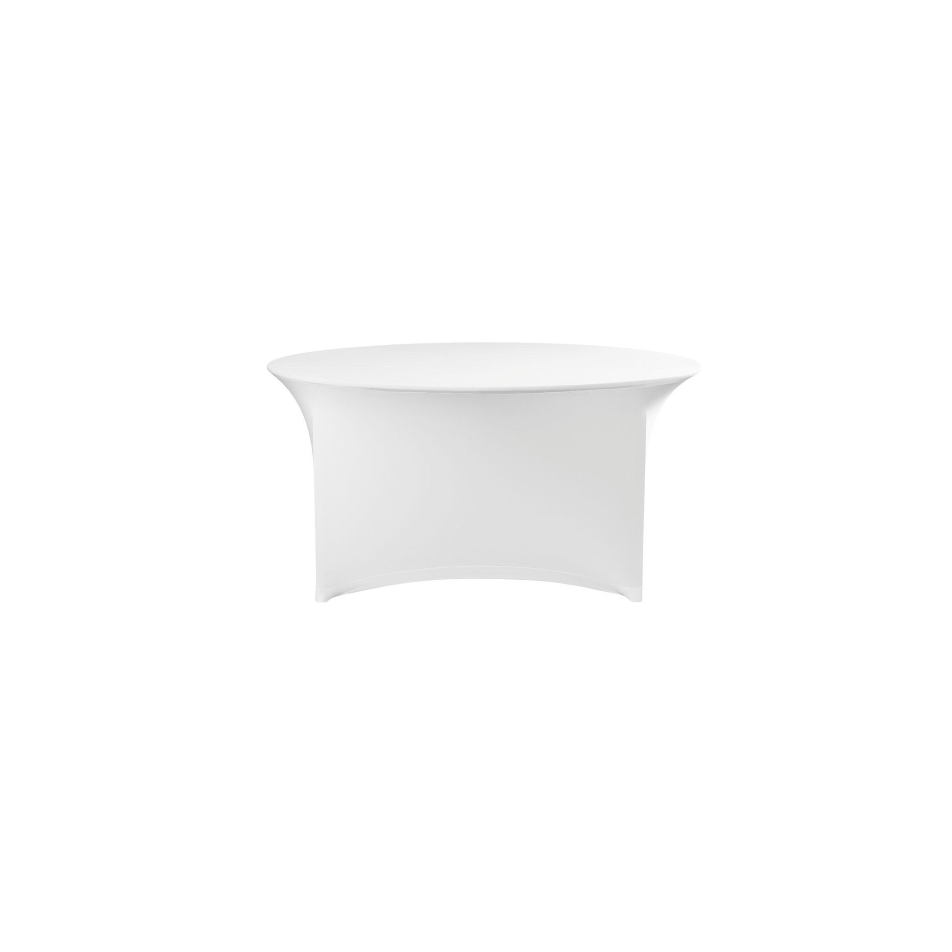 Tischdecke, rund, 810996, Weiß, ⌀1500x(H)760mm
