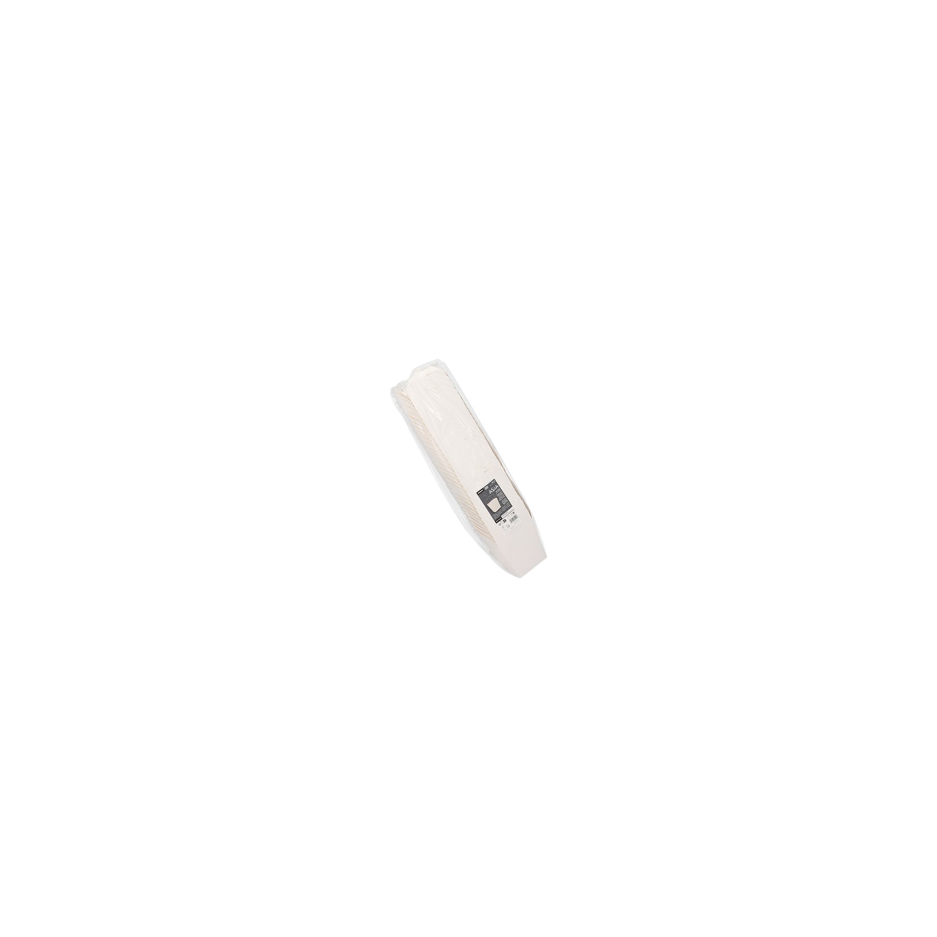 Snackboxen mit Henkel "ASIA" eckig 950 ml 10,9 cm x 8,9 cm x 6,8 cm weiss
