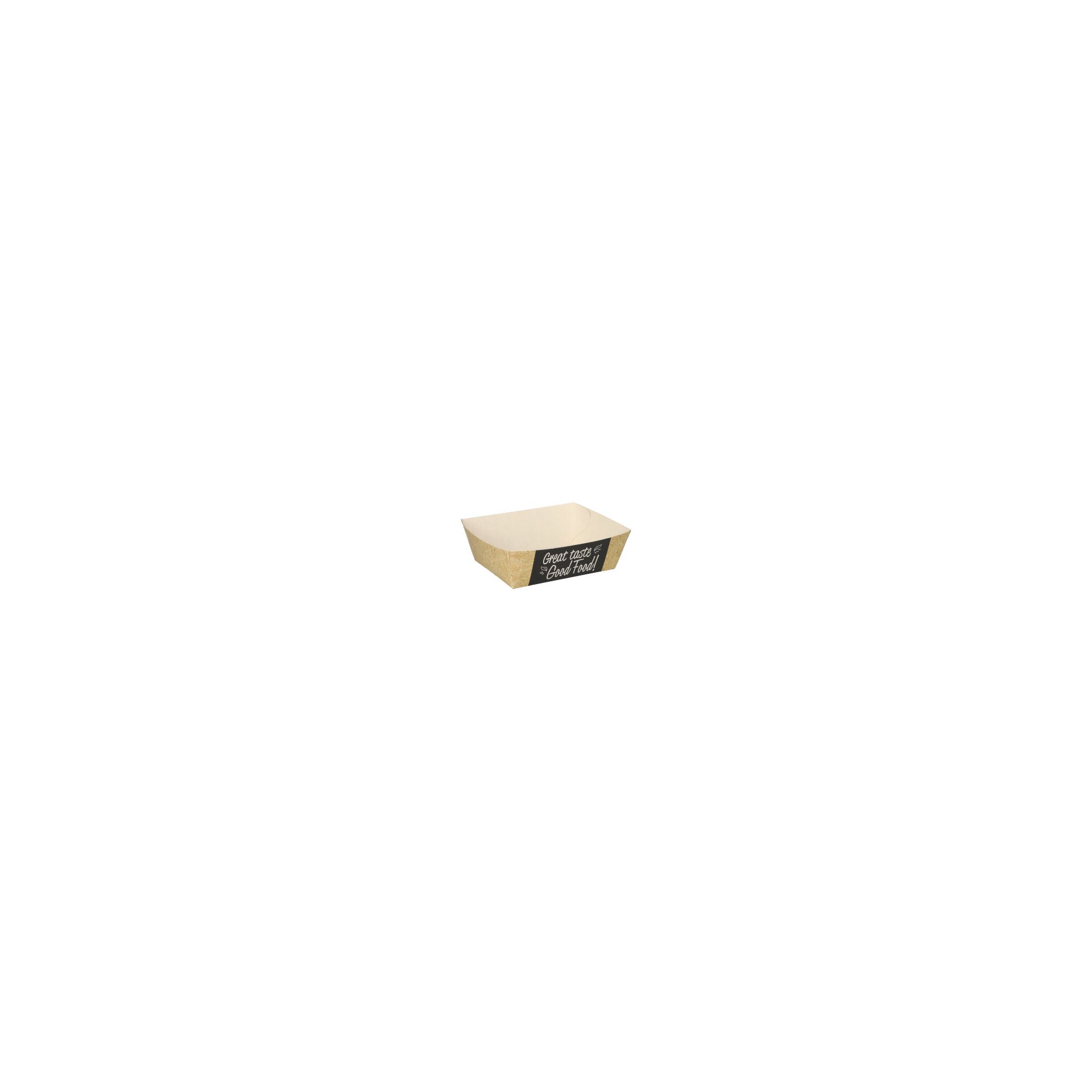 Pommes-Frites-Trays "pure" 3,5 cm x 7 cm x 9 cm "Good Food" klein