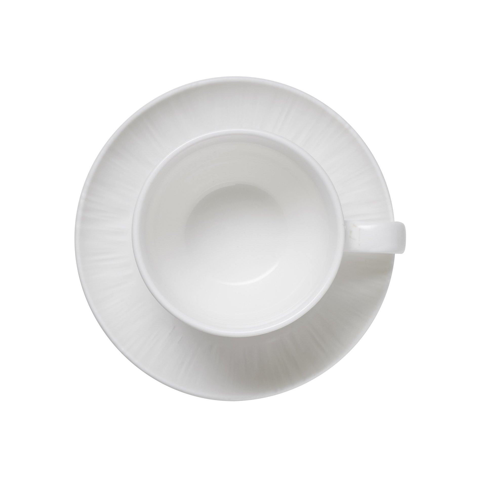 Cappuccino- und Untertasse Set MAYA SHIRO, 200 ml, weiß