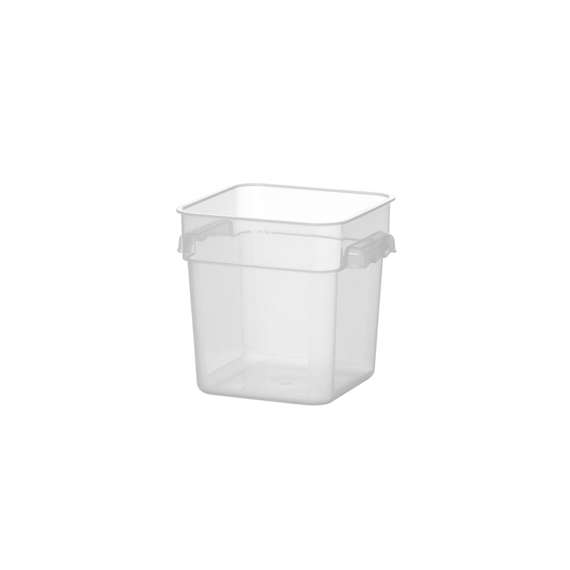 Lebensmittelbehälter mit Skala, 3,8L, 190x190x(H)180mm Lebensmittelbehälter mit Skala, 3,8L, 190x190x(H)180mm